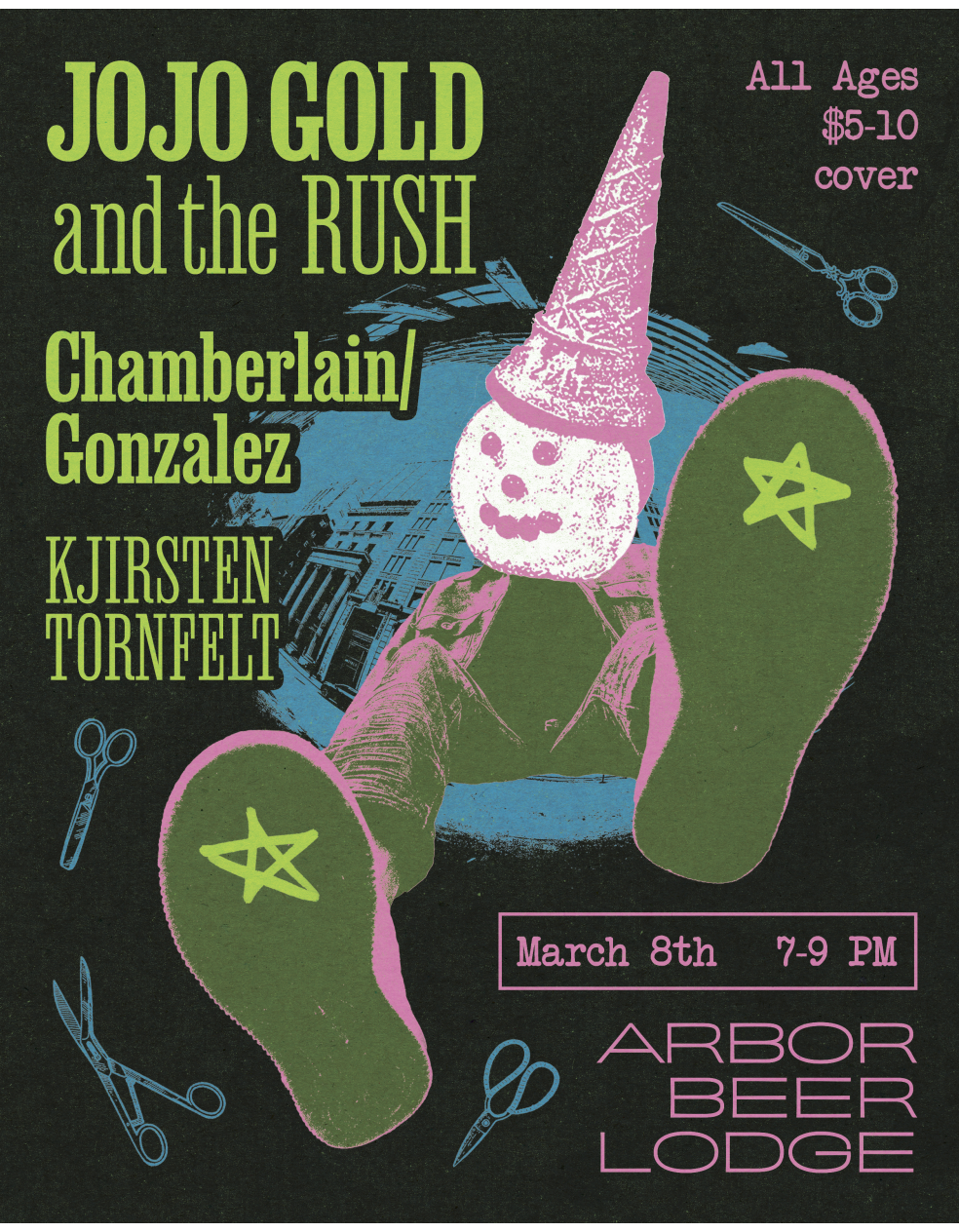 Jojo Gold & the Rush, Chamberlain/Gonzalez, Kjirsten Tornfelt