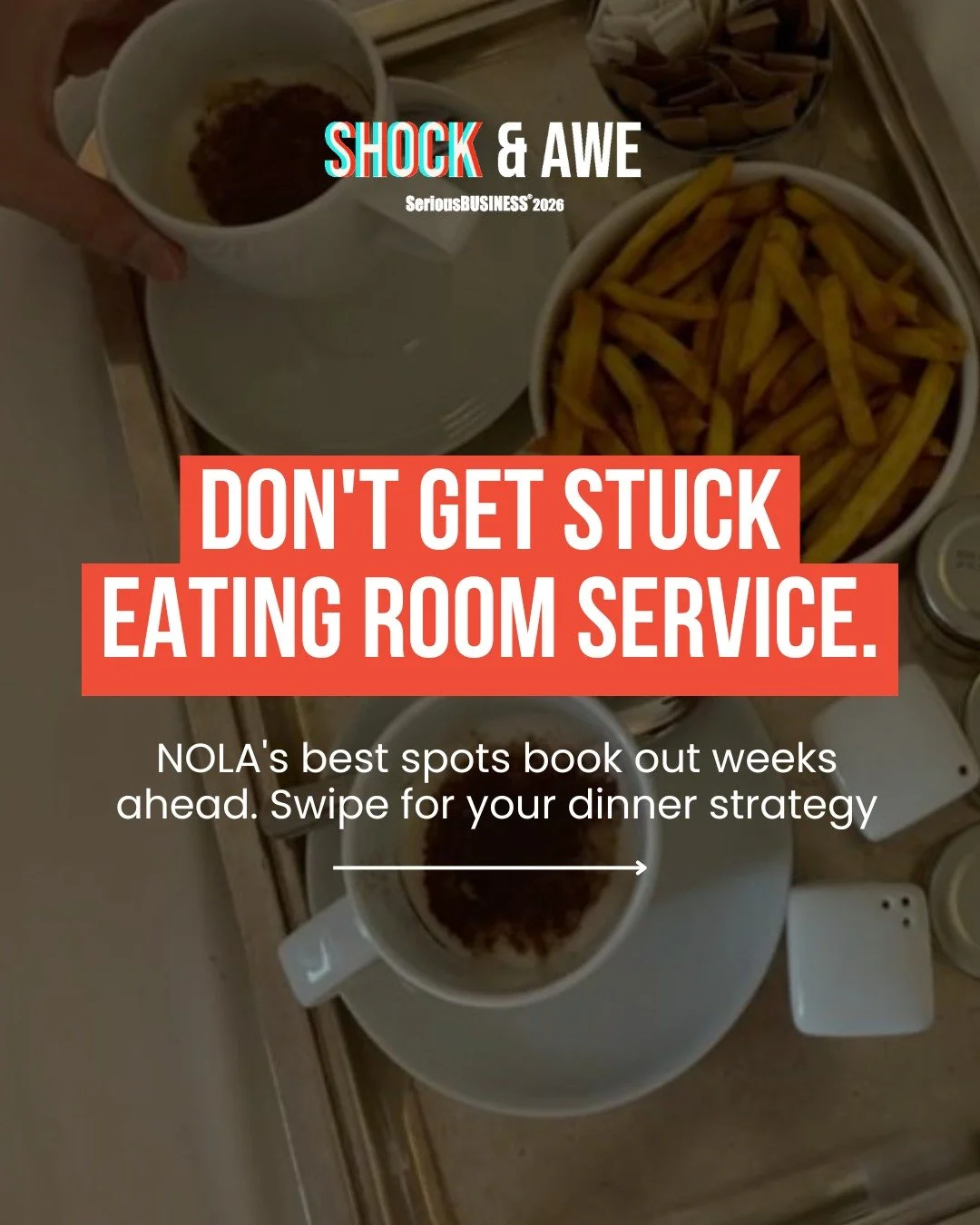 Serious Business Dinners Require Serious Planning. 🍽️

New Orleans is the culinary capital of the South, and you deserve more than hotel delivery! The best spots book out weeks ahead, especially when the city hosts a conference of leaders like ours.