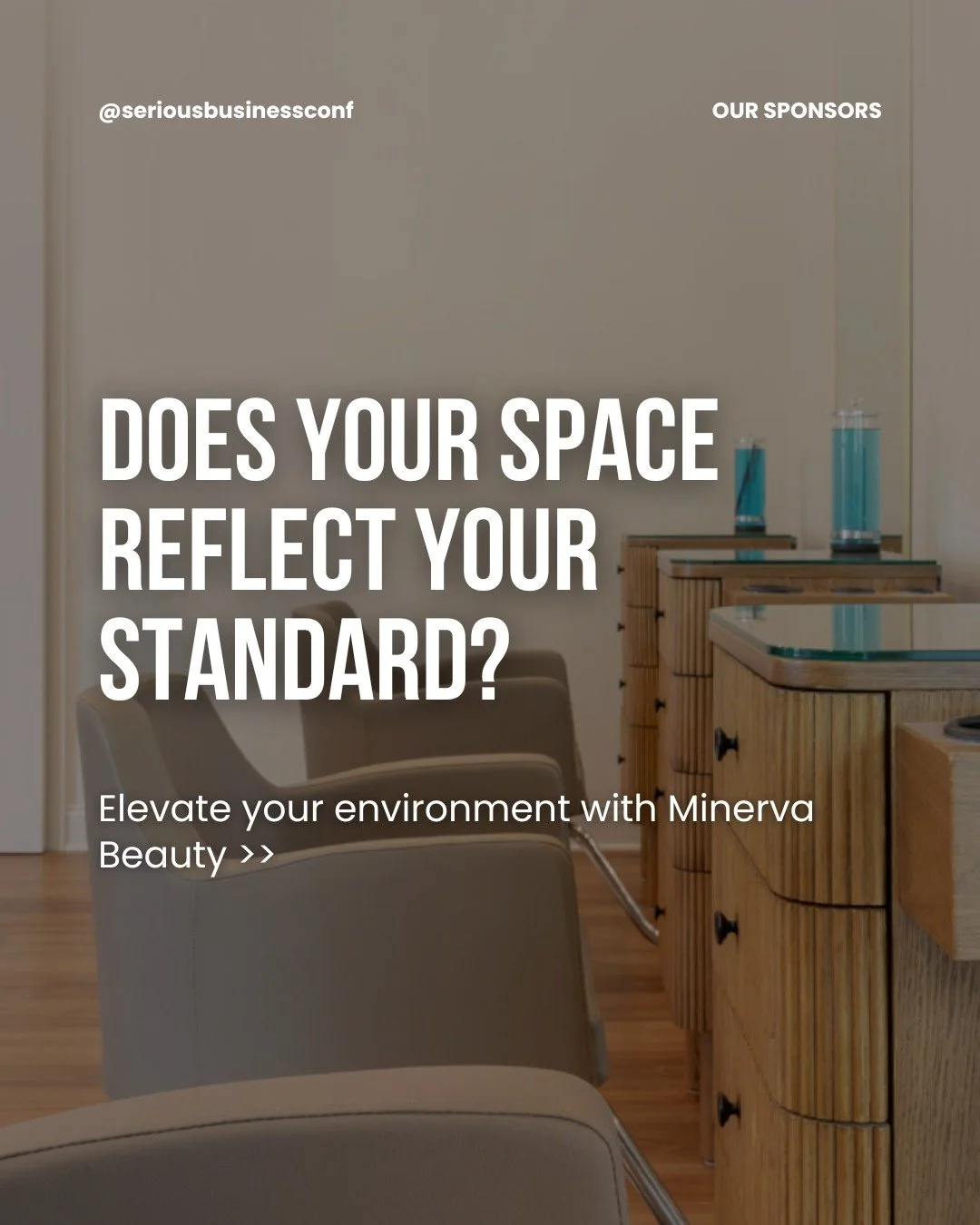 At Serious Business, we talk about the internal systems of leadership, but the external environment is just as vital. We are proud to partner with @minervabeauty to help you build a space that works as hard as you do.

Stop by the Minerva booth in th