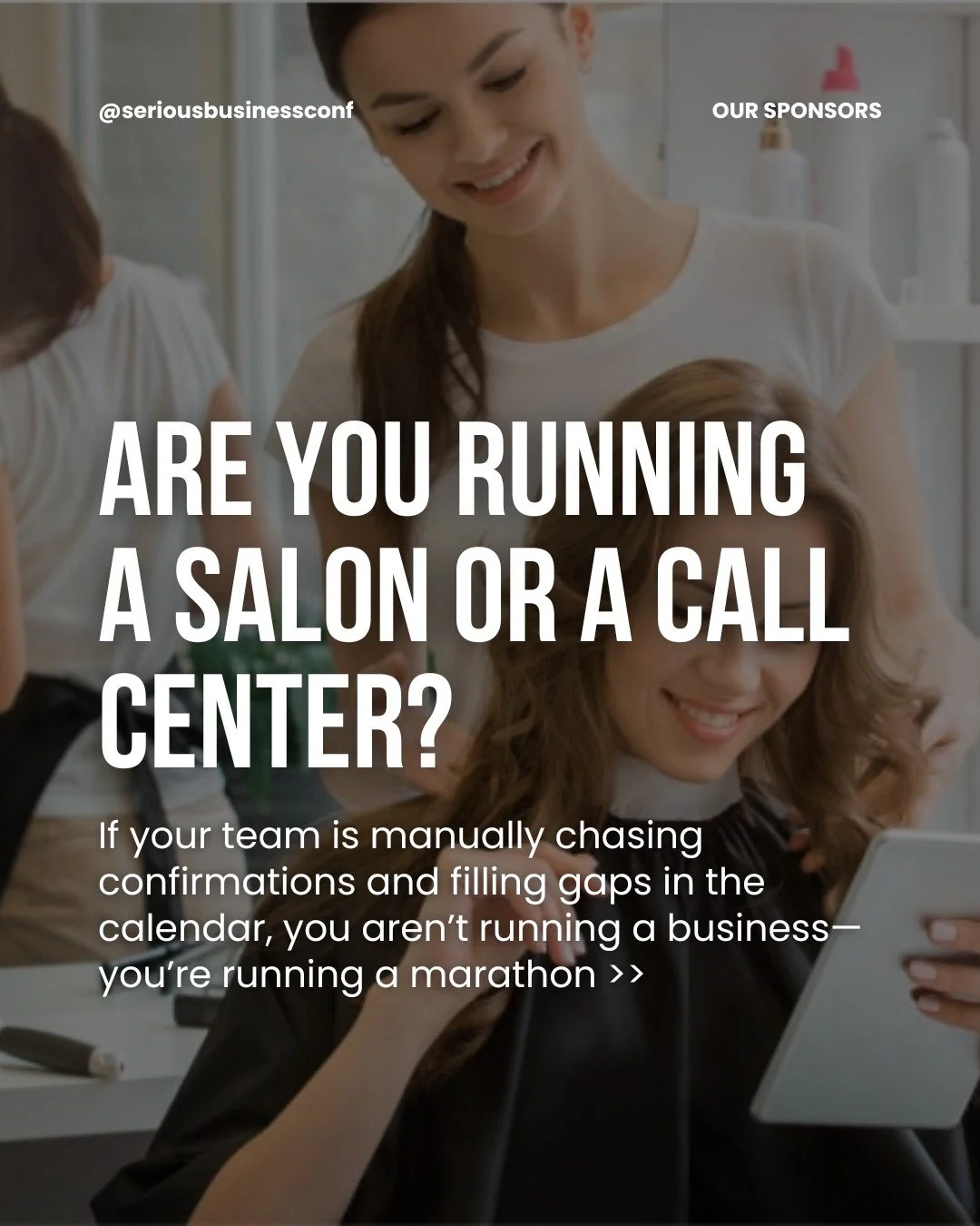 Stop the manual hustle. ⚙️

At Serious Business, we know that your time is your most valuable asset. We&rsquo;ve partnered with @demandforce to help you automate your guest cycle&mdash;from booking to reviews&mdash;so you can focus on leading your te