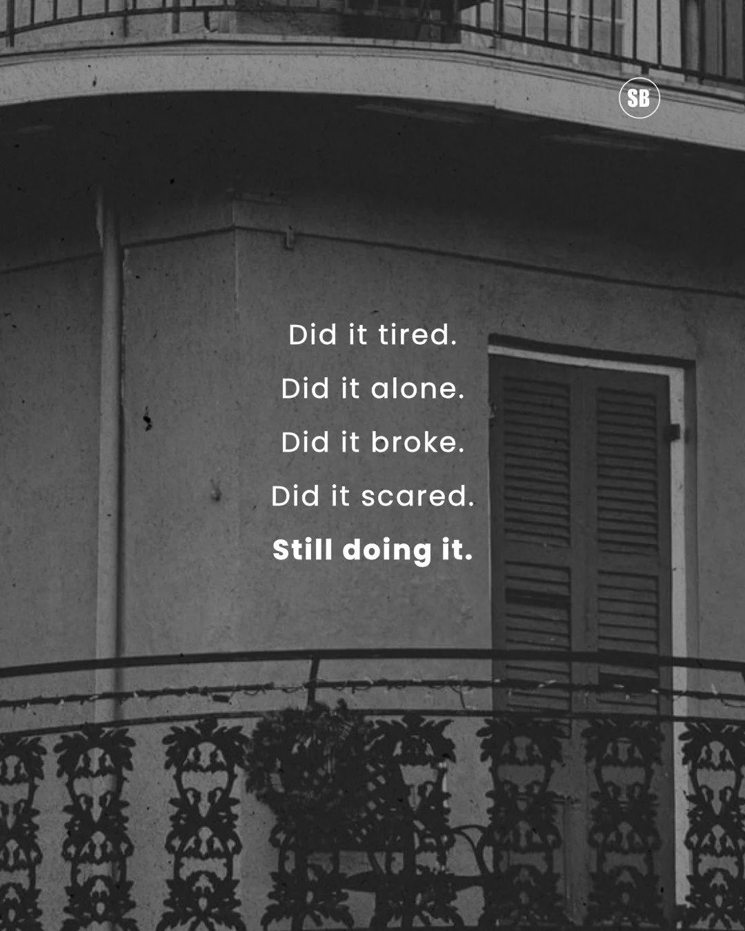 No safety nets. No ideal conditions. Just the choice to show up and execute when it&rsquo;s heavy.

This is the exact grit we break down at Serious Business. 

Growth isn't found in the comfortable phases, it&rsquo;s built in the reps you take when y