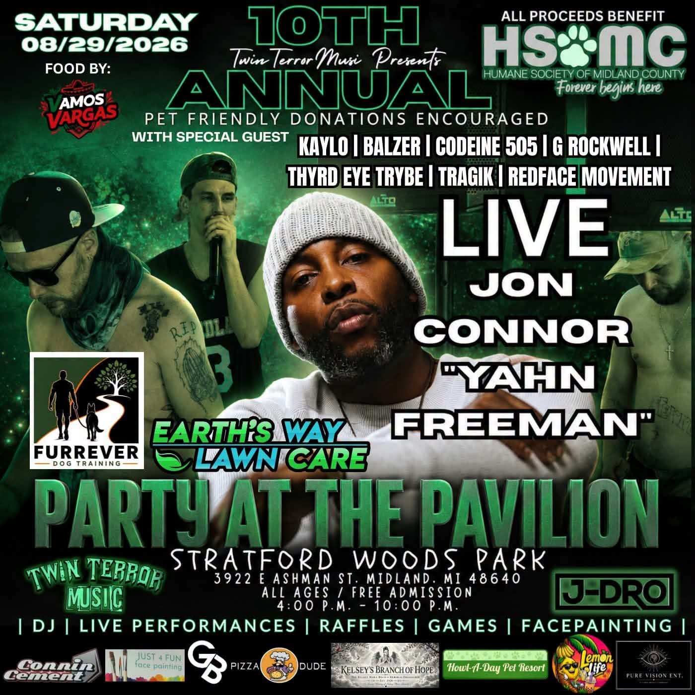 10th Annual Party At The Pavilion Benefiting the Humane Society of Midland County returns August 29th