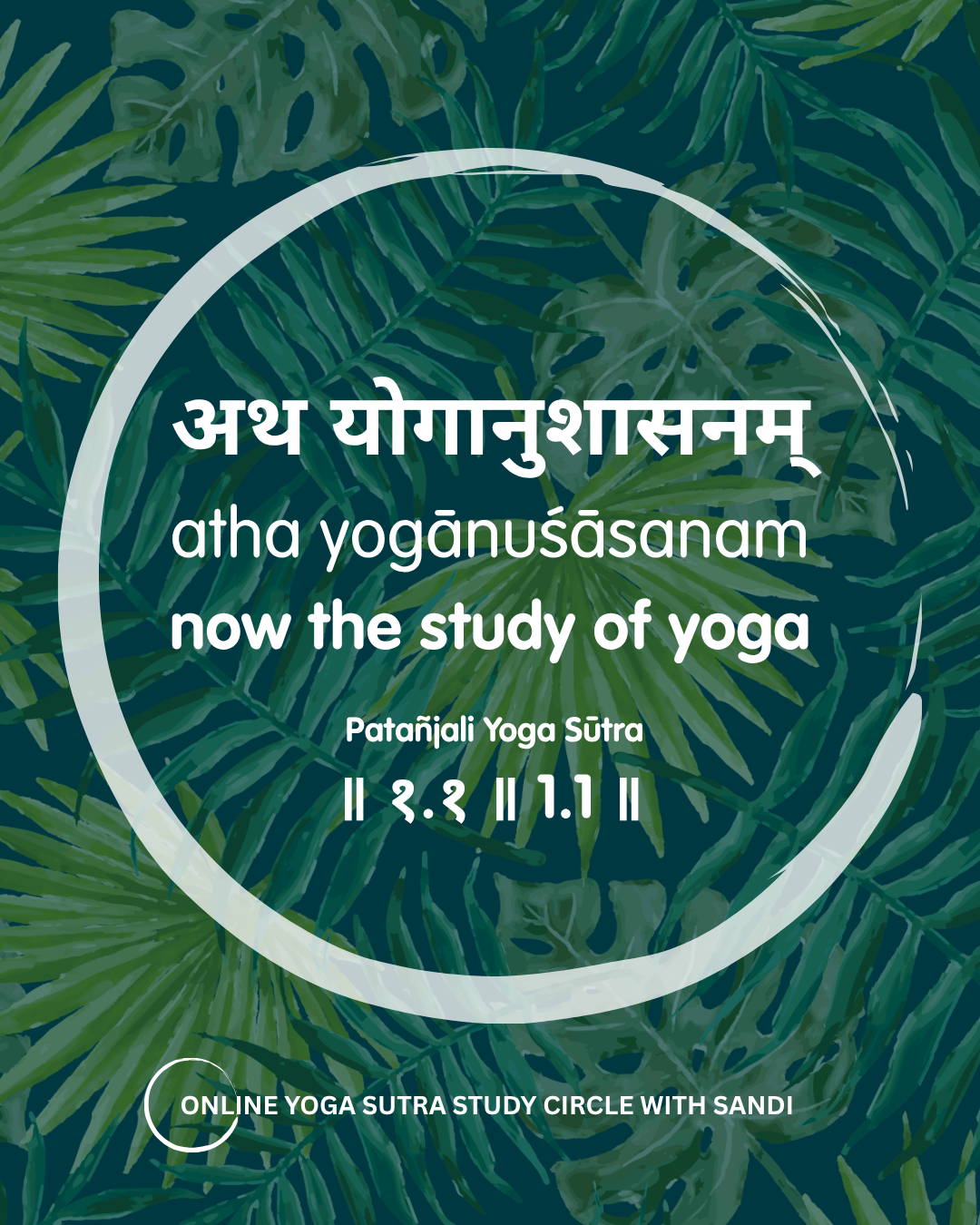 Online Yoga Sutra Study Circle - USA/Europe