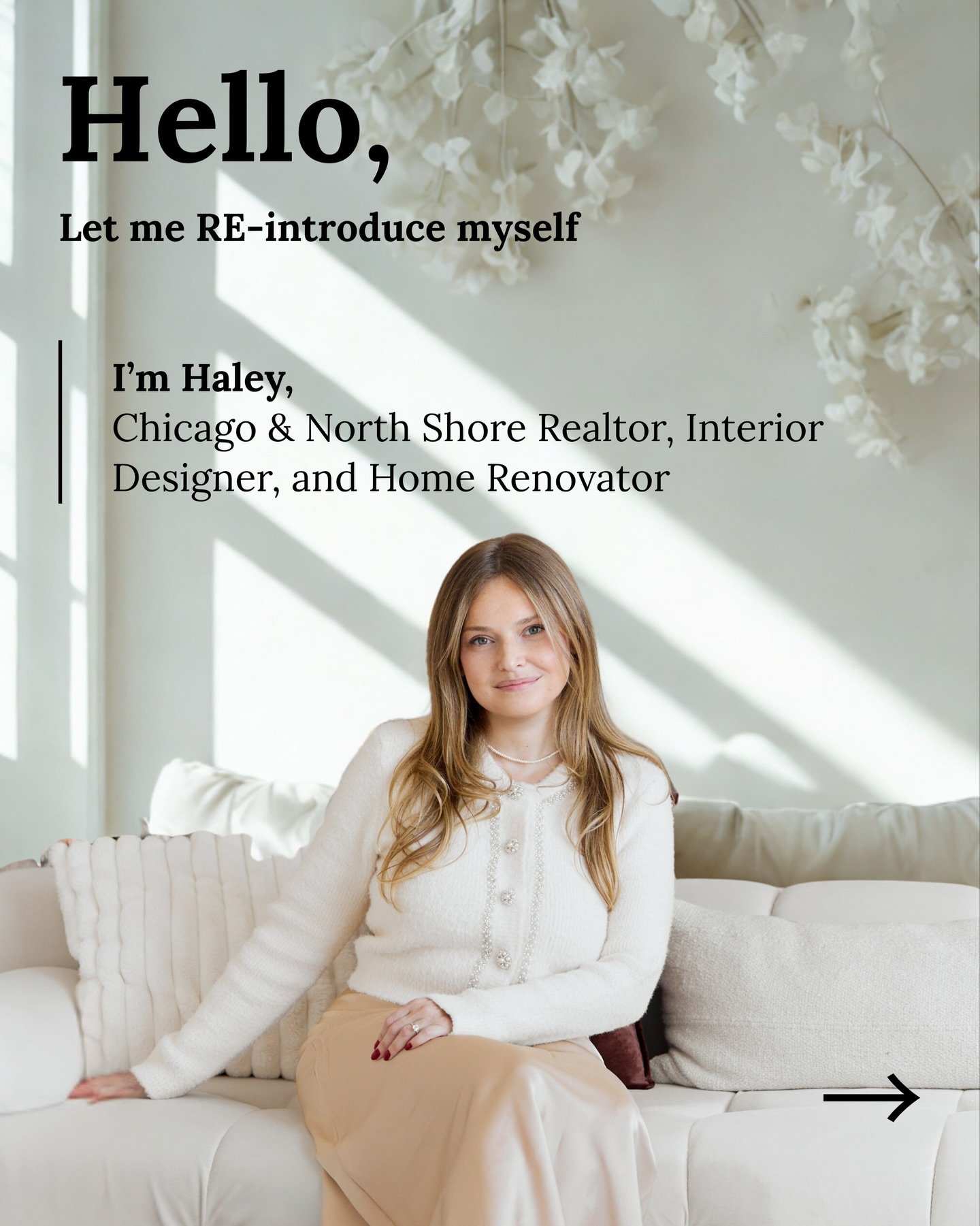 A little reintroduction👋

I&rsquo;m Haley, a Chicago + North Shore Realtor and investor, licensed since 2014. With a background in design and years of hands-on renovation experience, I help clients think beyond the listing and focus on long-term val