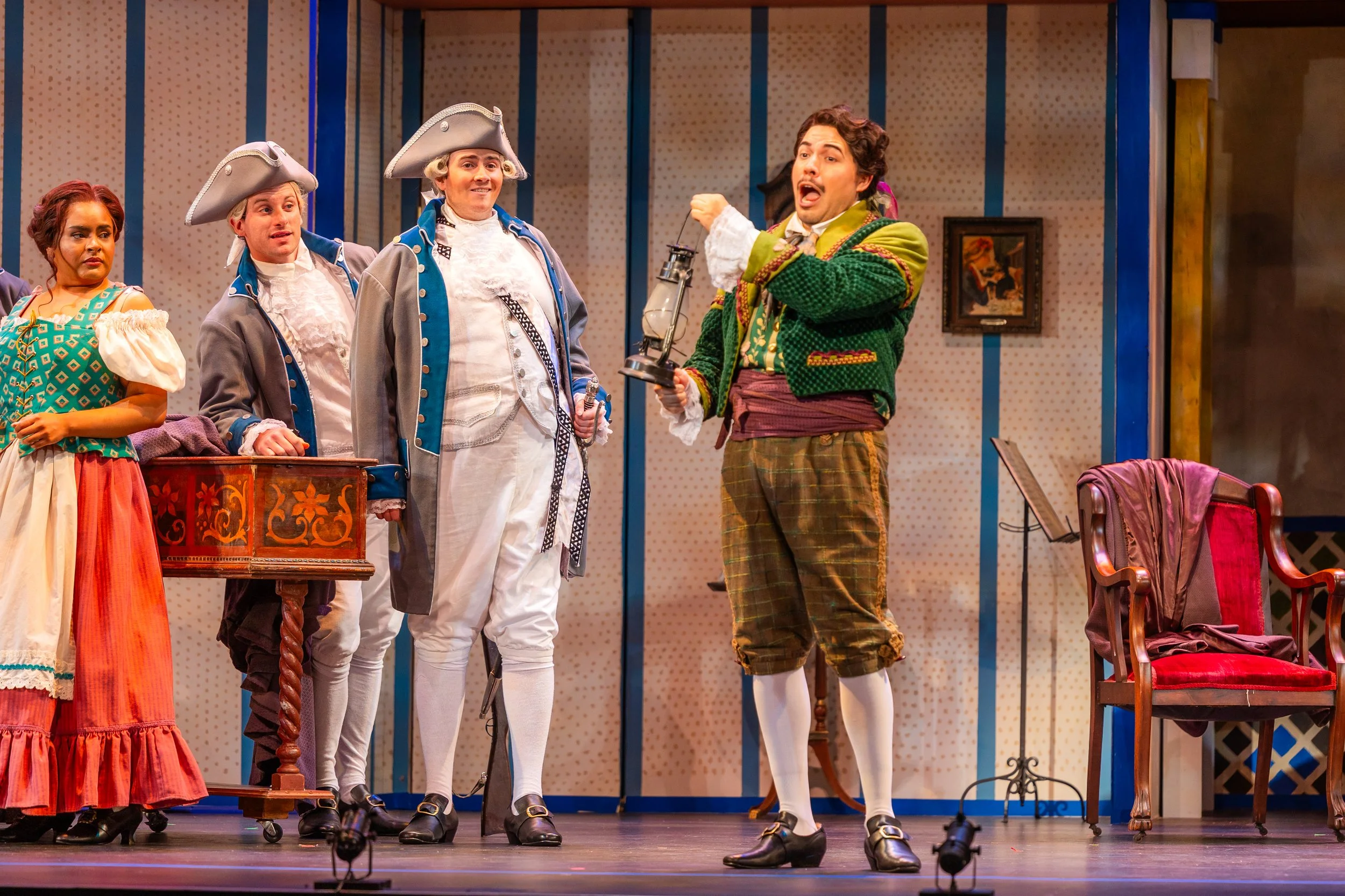 performing as a Berta in Rossini's "Il barbiere di Siviglia" | Charlottesville Opera (2026) | photos by Reittig & Co.