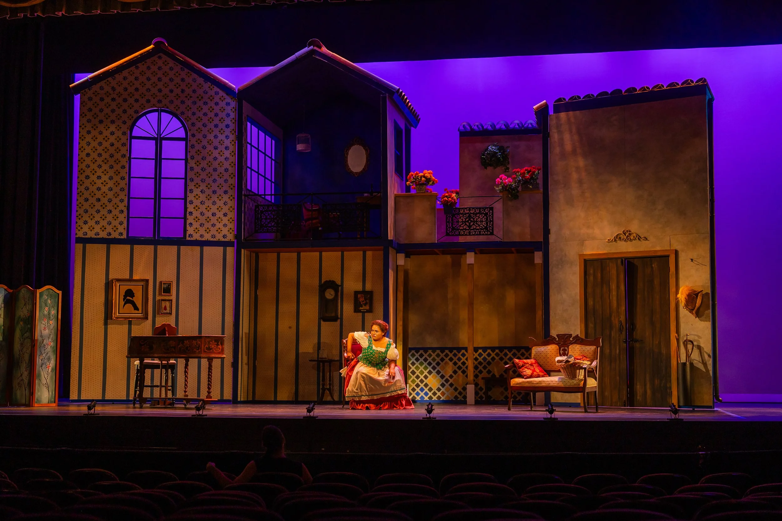 performing as a Berta in Rossini's "Il barbiere di Siviglia" | Charlottesville Opera (2026) | photos by Reittig & Co.