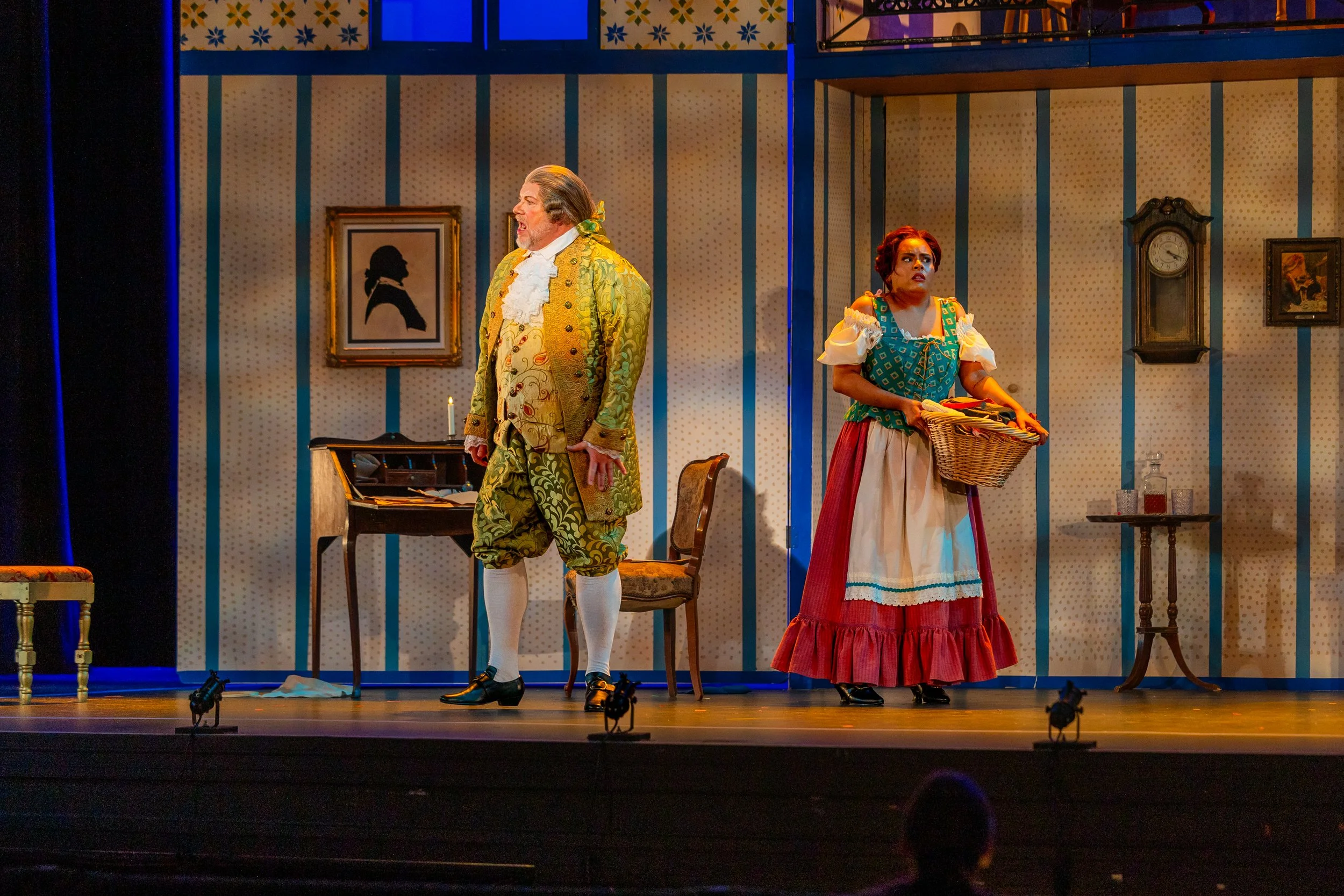 performing as a Berta in Rossini's "Il barbiere di Siviglia" | Charlottesville Opera (2026) | photos by Reittig & Co.