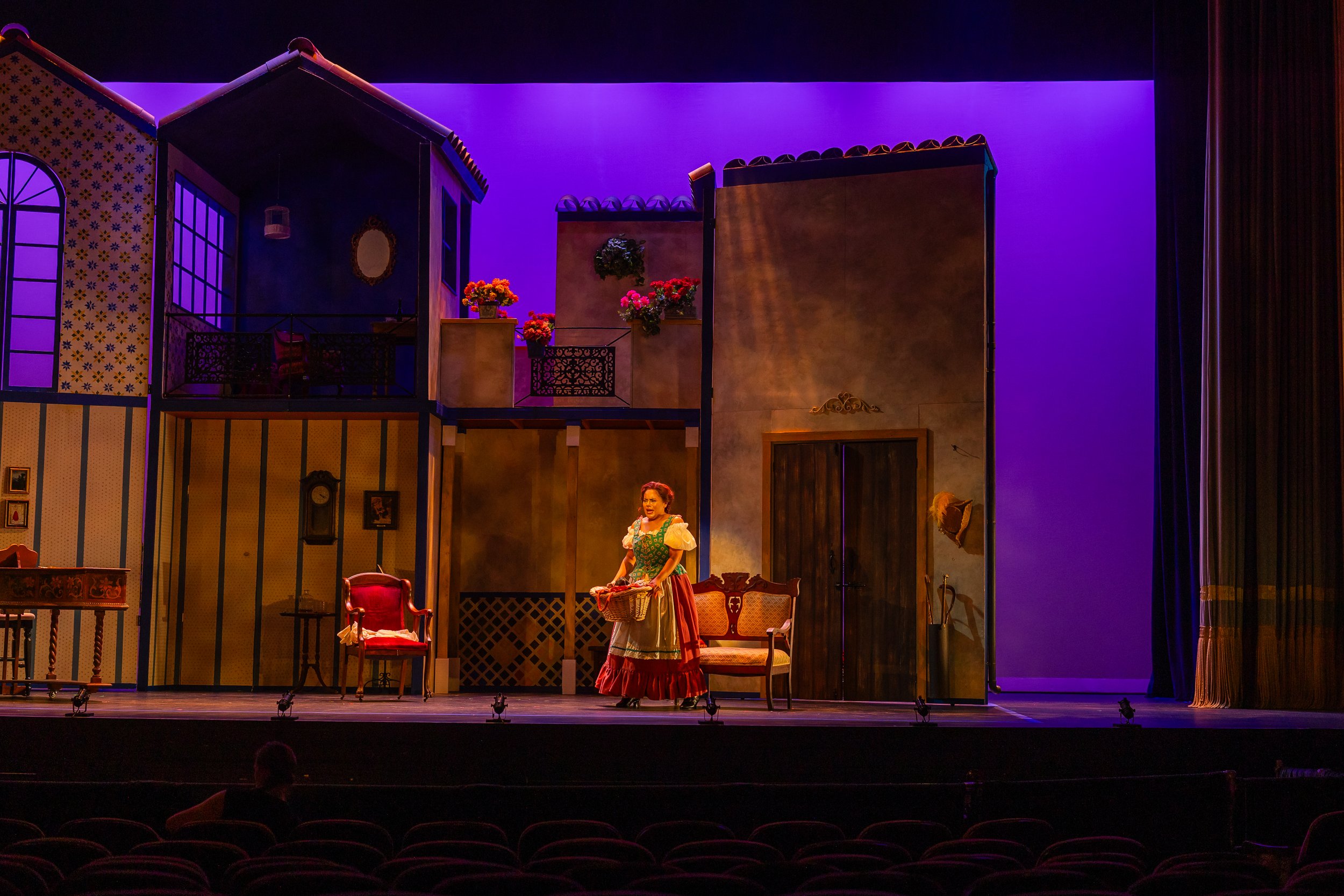 performing as a Berta in Rossini's "Il barbiere di Siviglia" | Charlottesville Opera (2026) | photos by Reittig & Co.