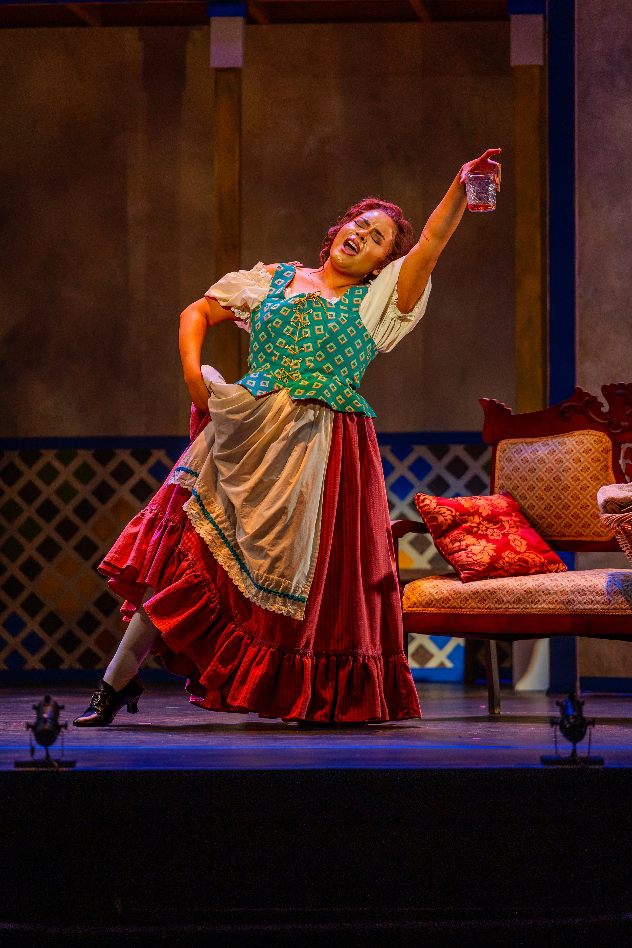 performing as a Berta in Rossini's "Il barbiere di Siviglia" | Charlottesville Opera (2026) | photos by Reittig & Co.