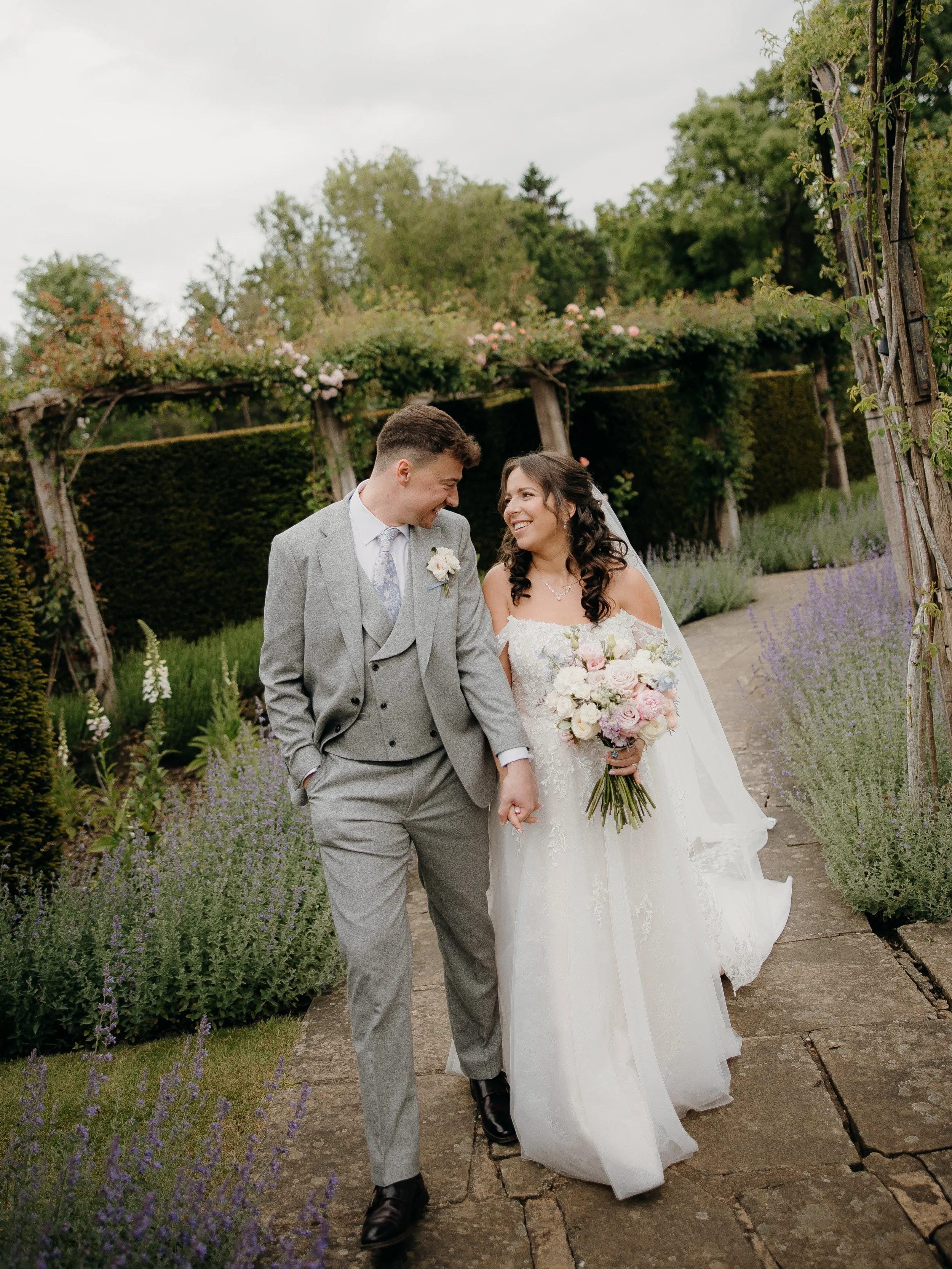 Megan &amp; James - 12 years in the making 🩷 

@megstephensx &amp; @james_casey4 
Venue: @greatfosters 
HMUA: @suzannedusekmakeup 
Florist: @fineflowersco 
Cake: @bakedbybeale 
String Quartet: @carouselstringquartet