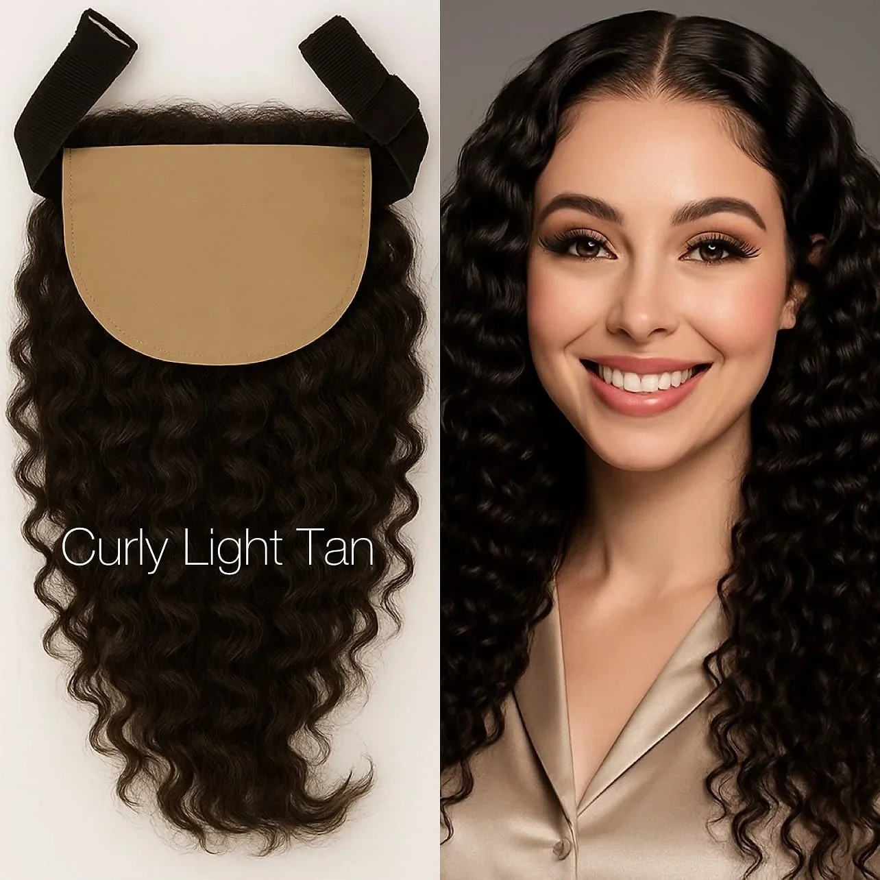Luxury curly lace closure 5x5 by Silkopulence, crafted from raw human hair for seamless high-end looks with natural texture.