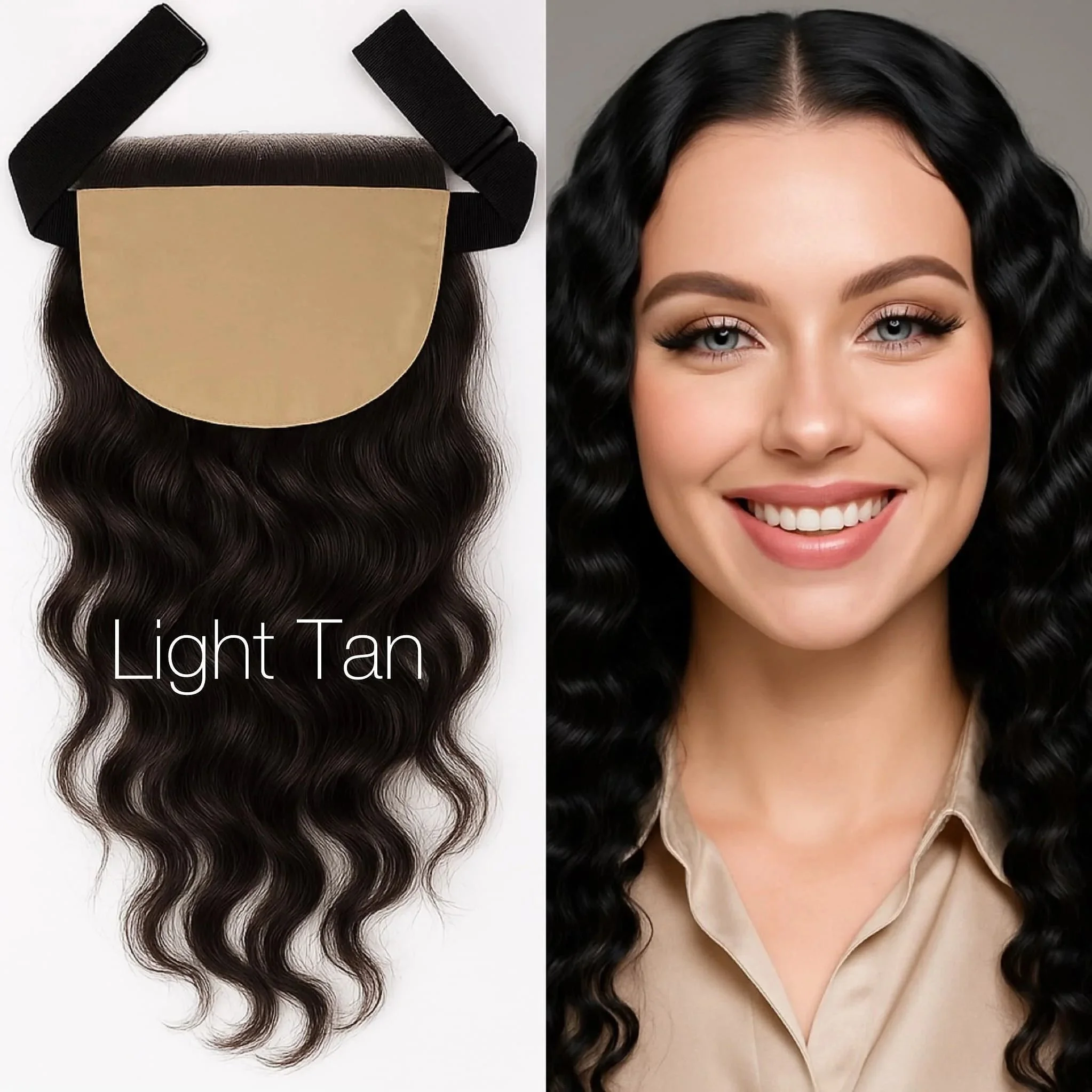 Luxury 5x5 wavy lace closure by Silkopulence made for high-end clients seeking premium hair solutions with natural volume.