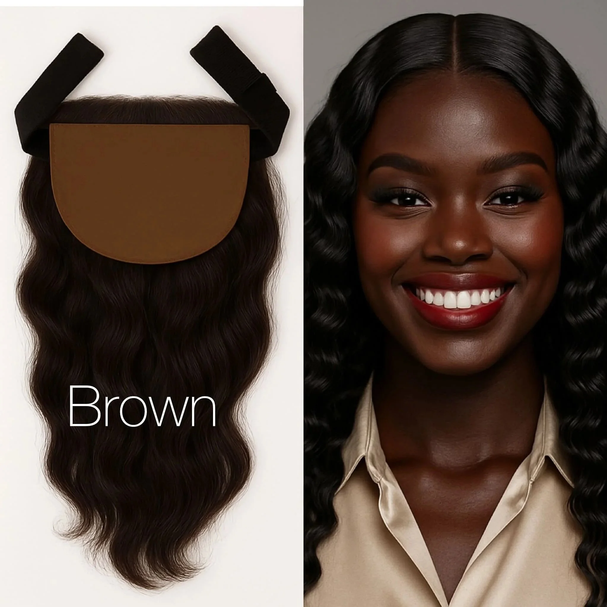 Tailored 5x5 wavy lace closure by Silkopulence, ideal for upscale women desiring comfort, realism, and elegance in hairwear