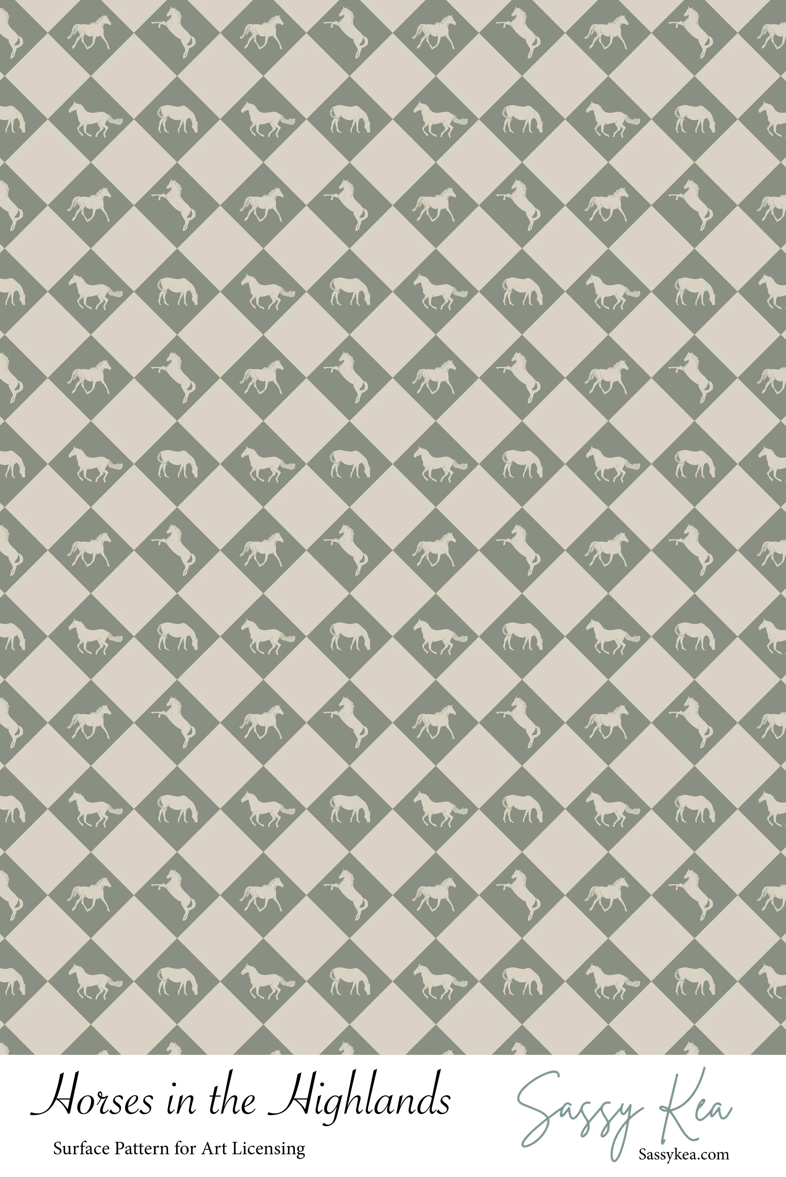 sage green horse checker.jpg