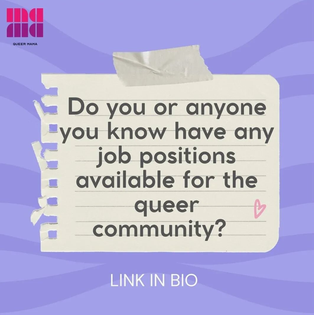 Our job board is open and we want to connect our community to the available positions!

Feel free to share the link &gt;
 https://www.queermama.org/post-a-job-offer

#queermama #queer #queerberlin #queerjobs #job #jobangebot #joboffer #arbeitgeber #q