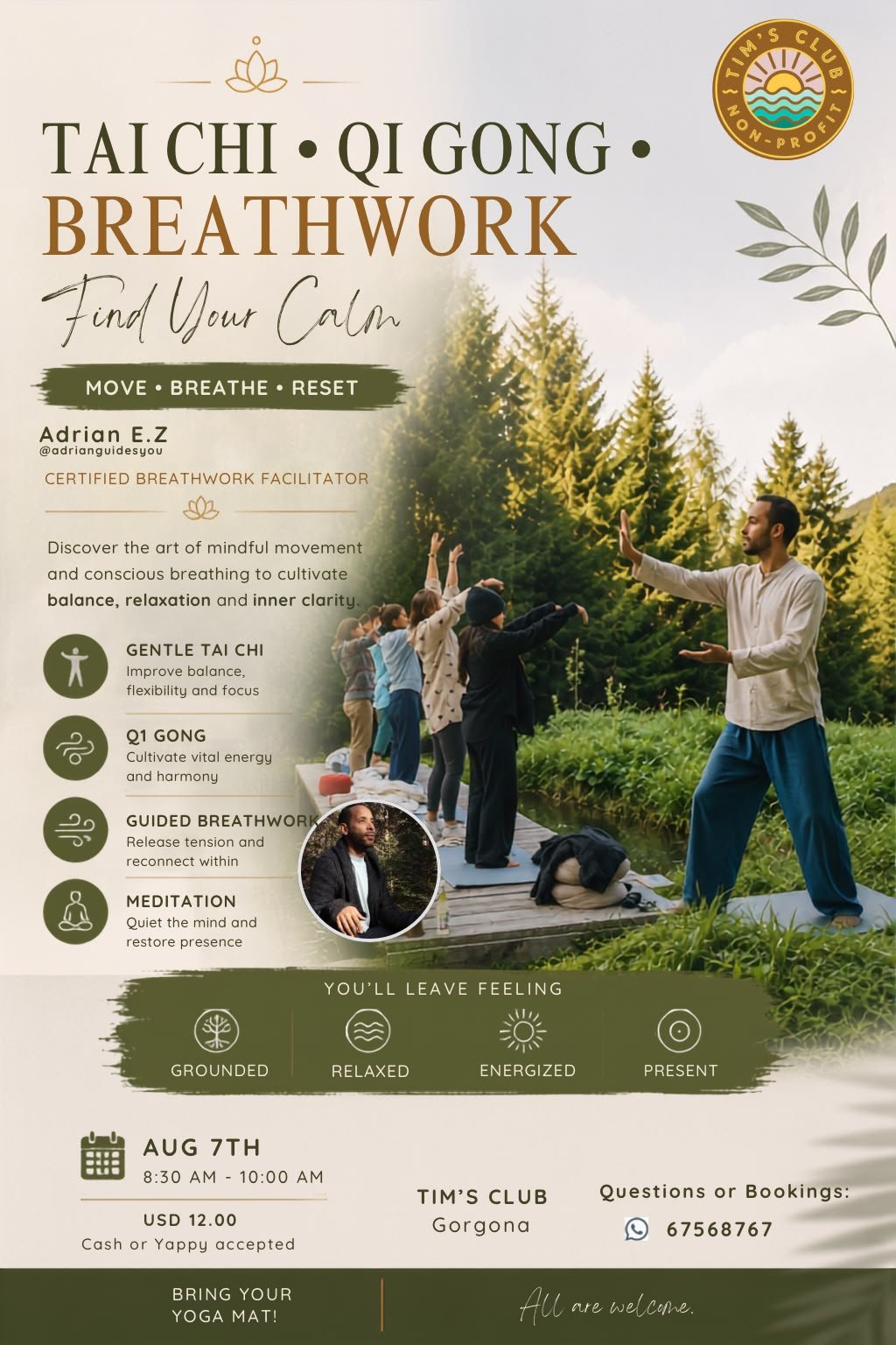 Tai Chi, Qi Gong, Breathwork