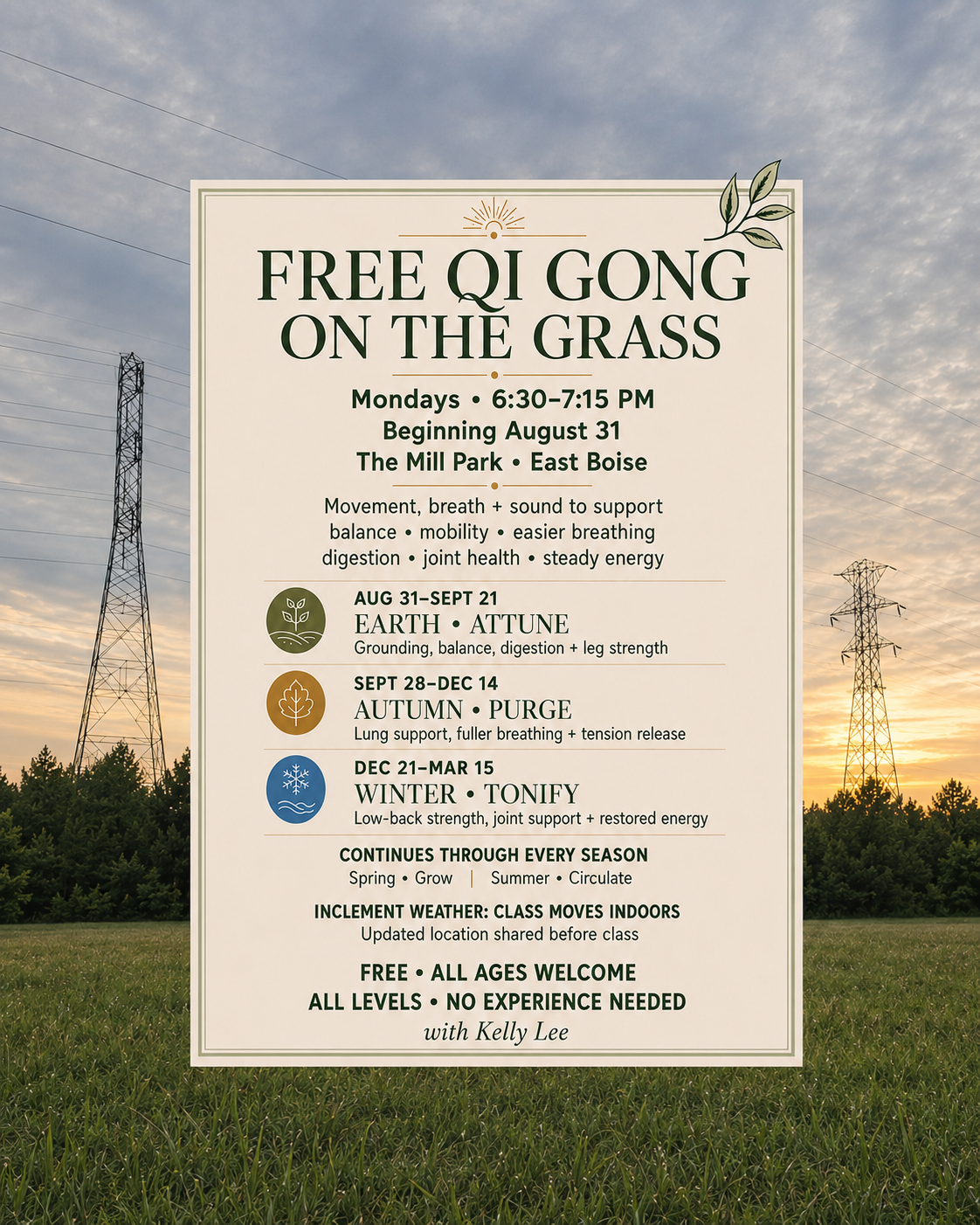 Qi Gong on the Grass