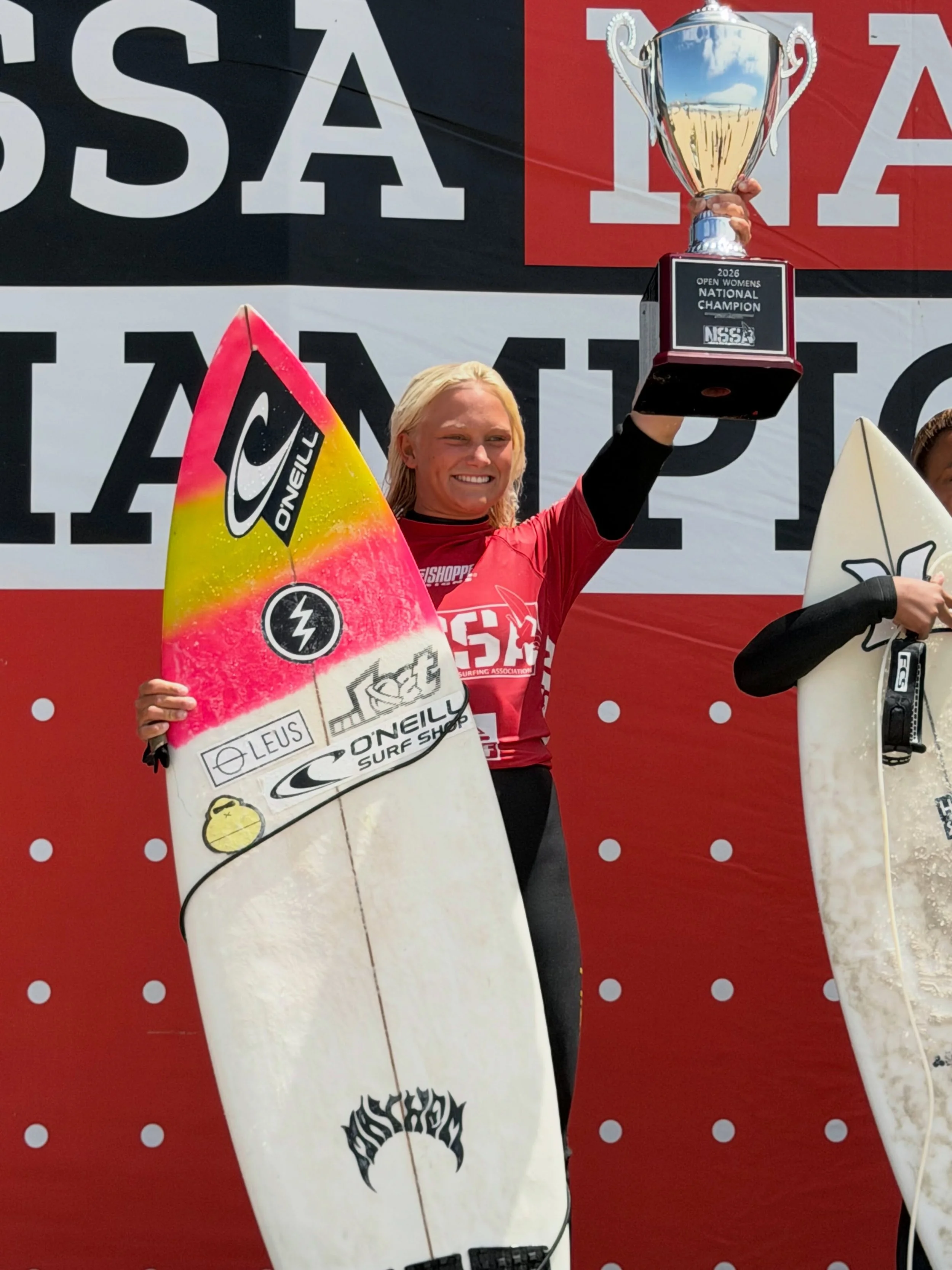 Congrats @rivierahunter 2026 @nssasurf National Champ! So proud of you! 🔥