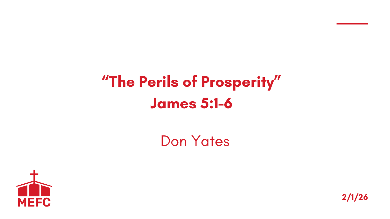 “The Perils of Prosperity” - February 1st, 2026