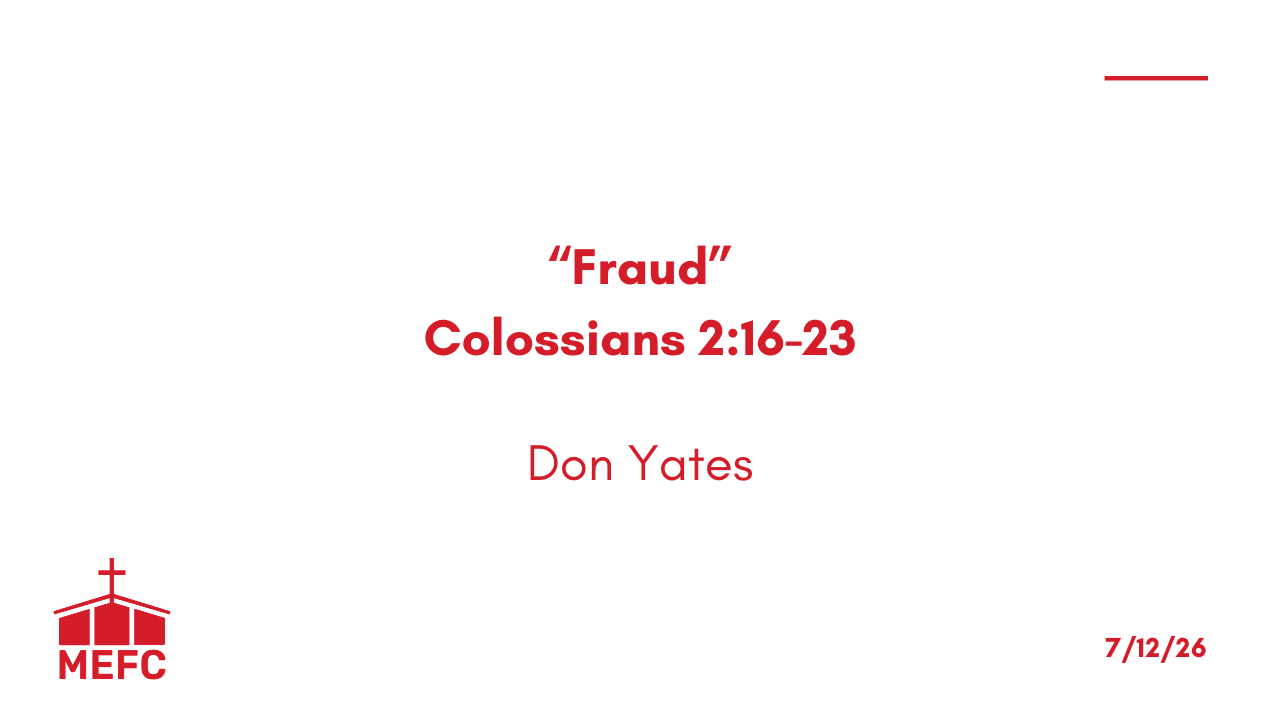 “Fraud” - July 12th, 2026