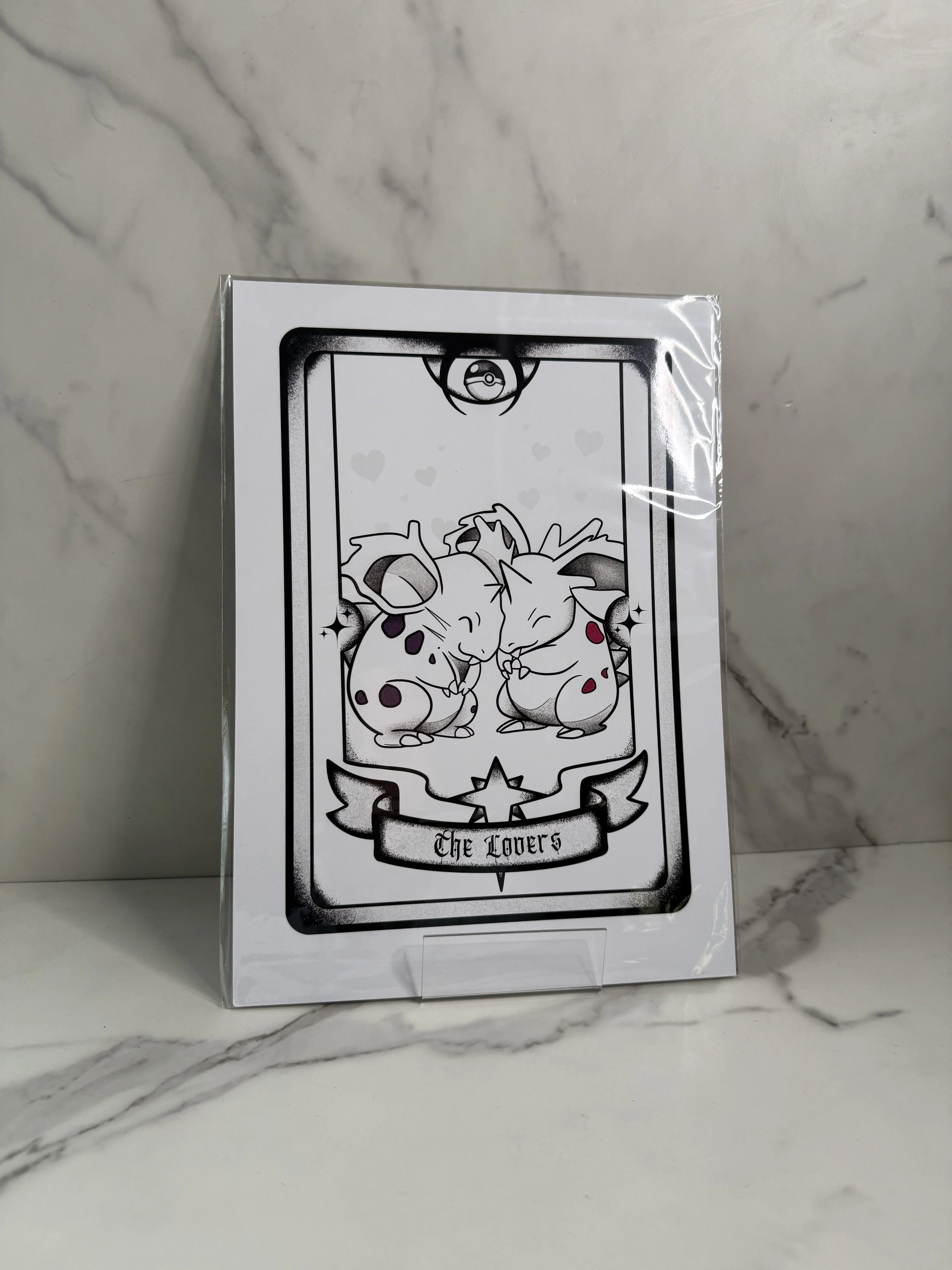 A4 Tarot Print - The Lovers