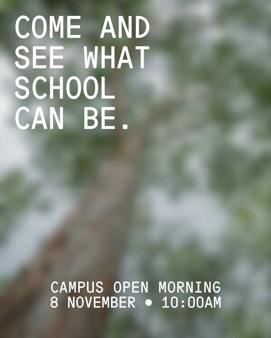 We believe school can be a place of wonder, belonging, and purpose. Come and experience it for yourself.

Campus Open Morning
Saturday 8 November &bull; 10:00&ndash;12:00

Reserve your spot &mdash; link in bio.

#EmpoweringChangemakers #FallInLoveWit