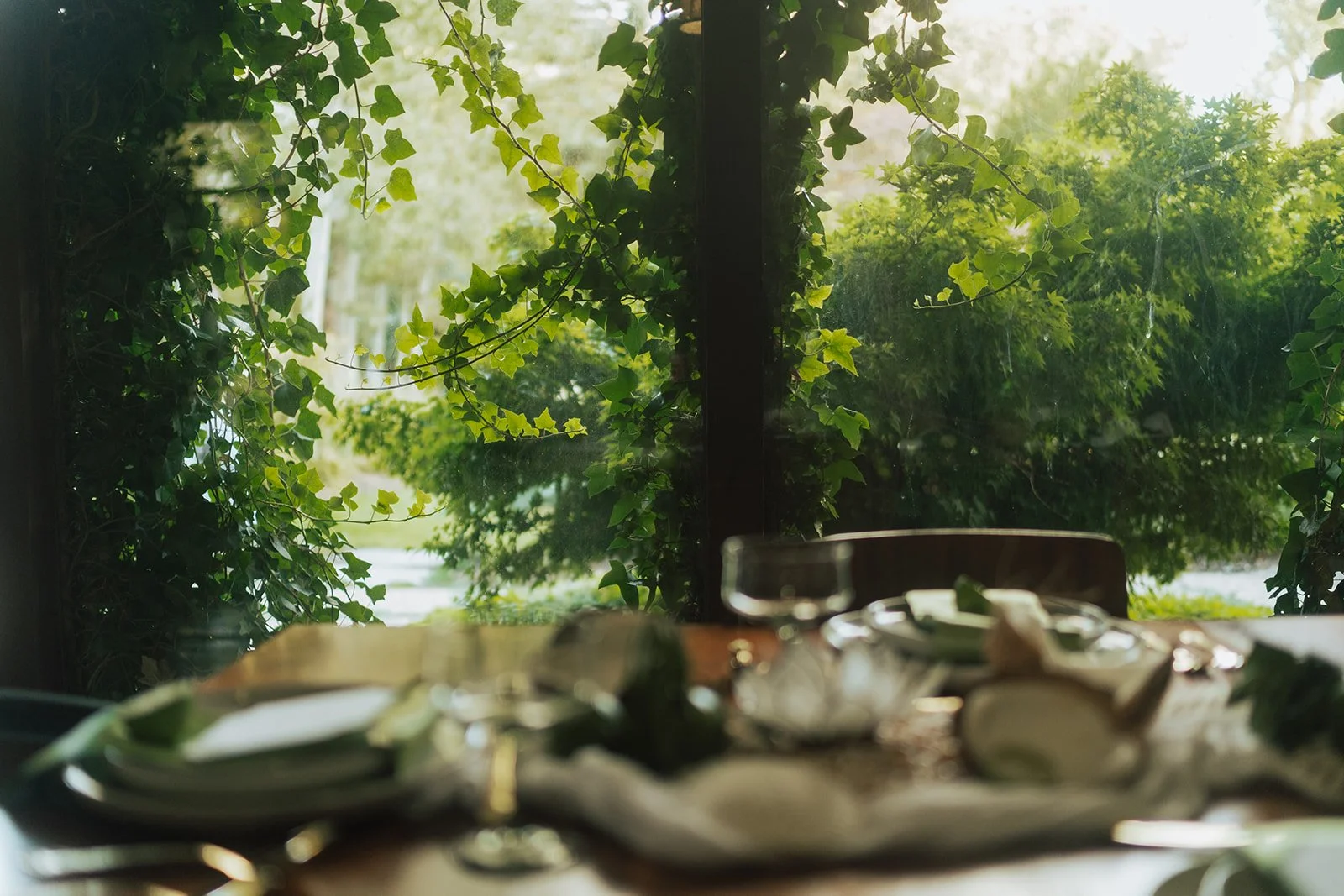 A dinner wedding reception at a private residence in Utah, captured by Wedding Photographer Poise & Ivy Imagery