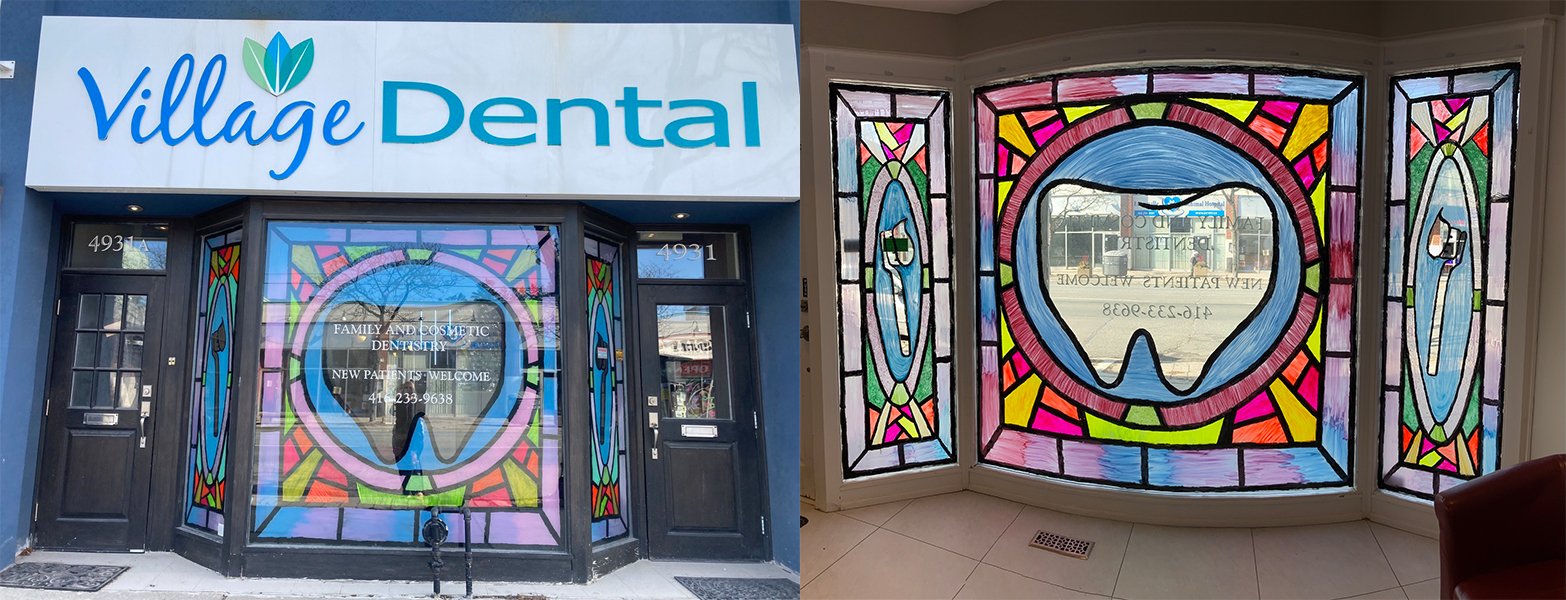 Stained Glass Window - Winter Window Project with Arts Etobicoke