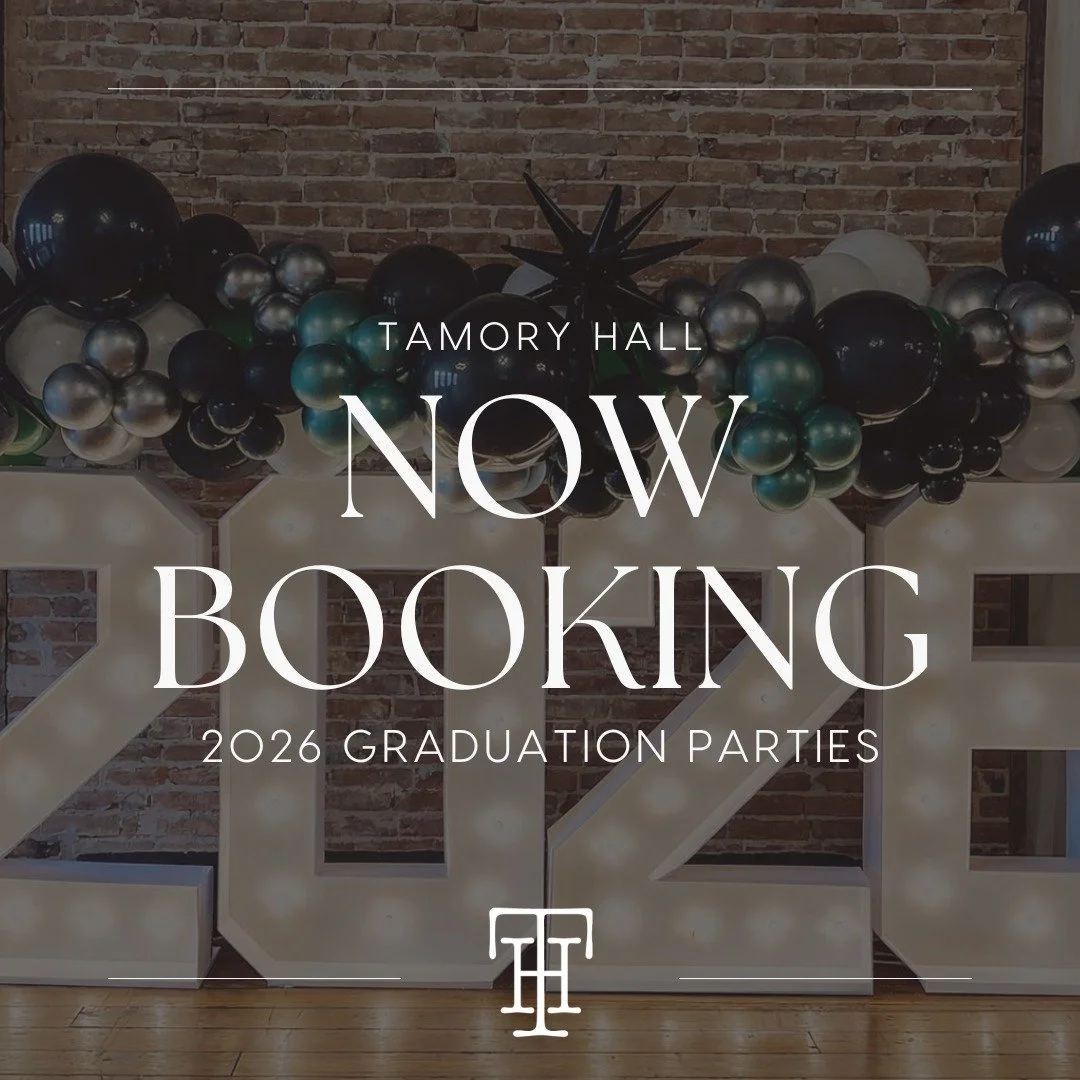 Graduation season is coming&mdash;and Tamory Hall is now booking 2026 Graduation Parties 🎓

Tamory Hall offers a Graduation Party Package ideal for multi-graduate celebrations, with a five-hour time slot and essential amenities included.

Learn more