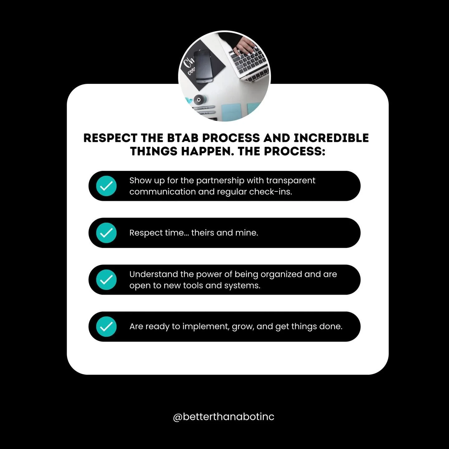 For the driven, high-performing women who knows their time is precious&hellip; this is more than tackling your personal to-dos, it&rsquo;s customized holistic support that meets you exactly where you are. 

Think of BTAB as your calm in the chaos, he