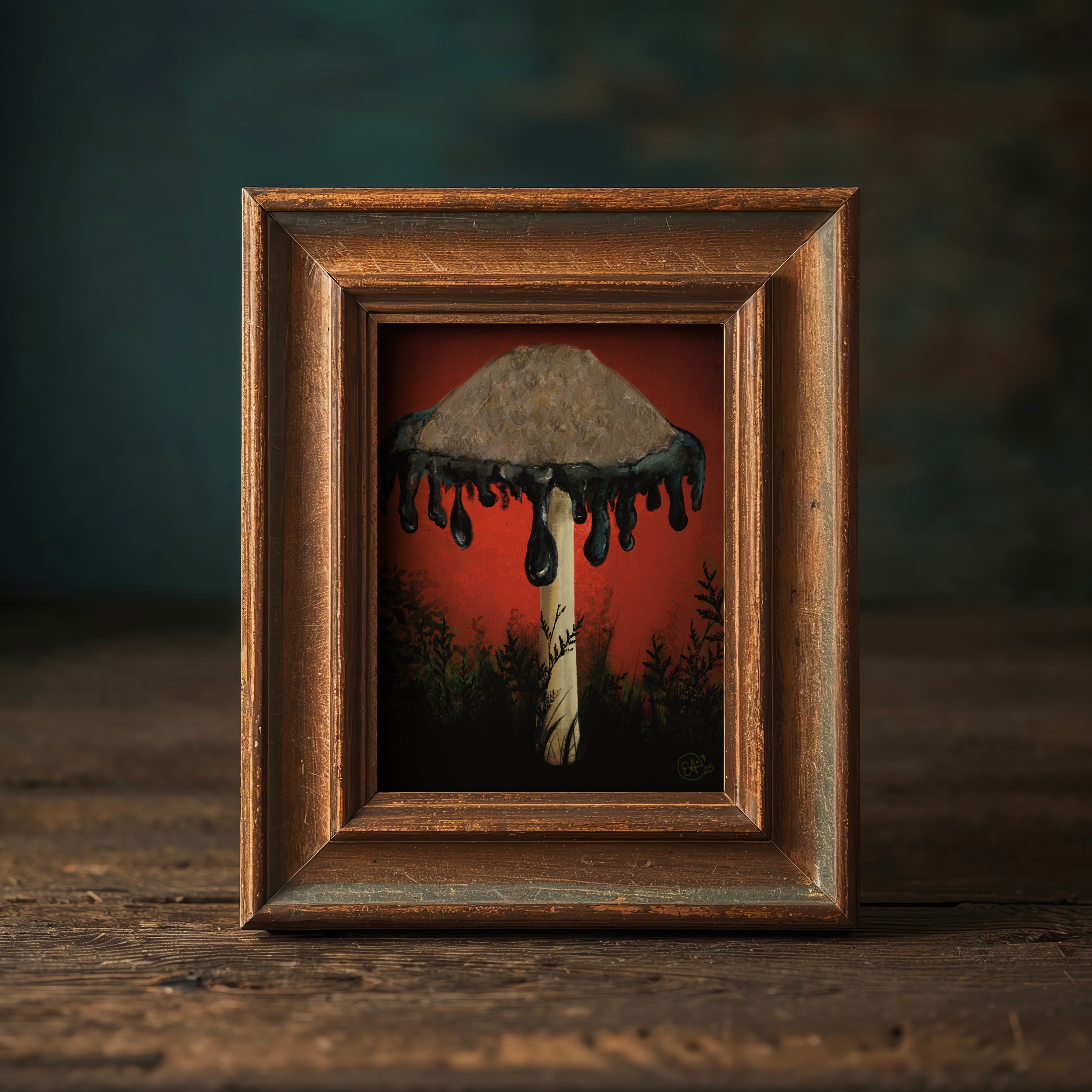 Ink Cap Mushroom, Magical Mystery Mushroom Series , 8"x10" Archival Art Print