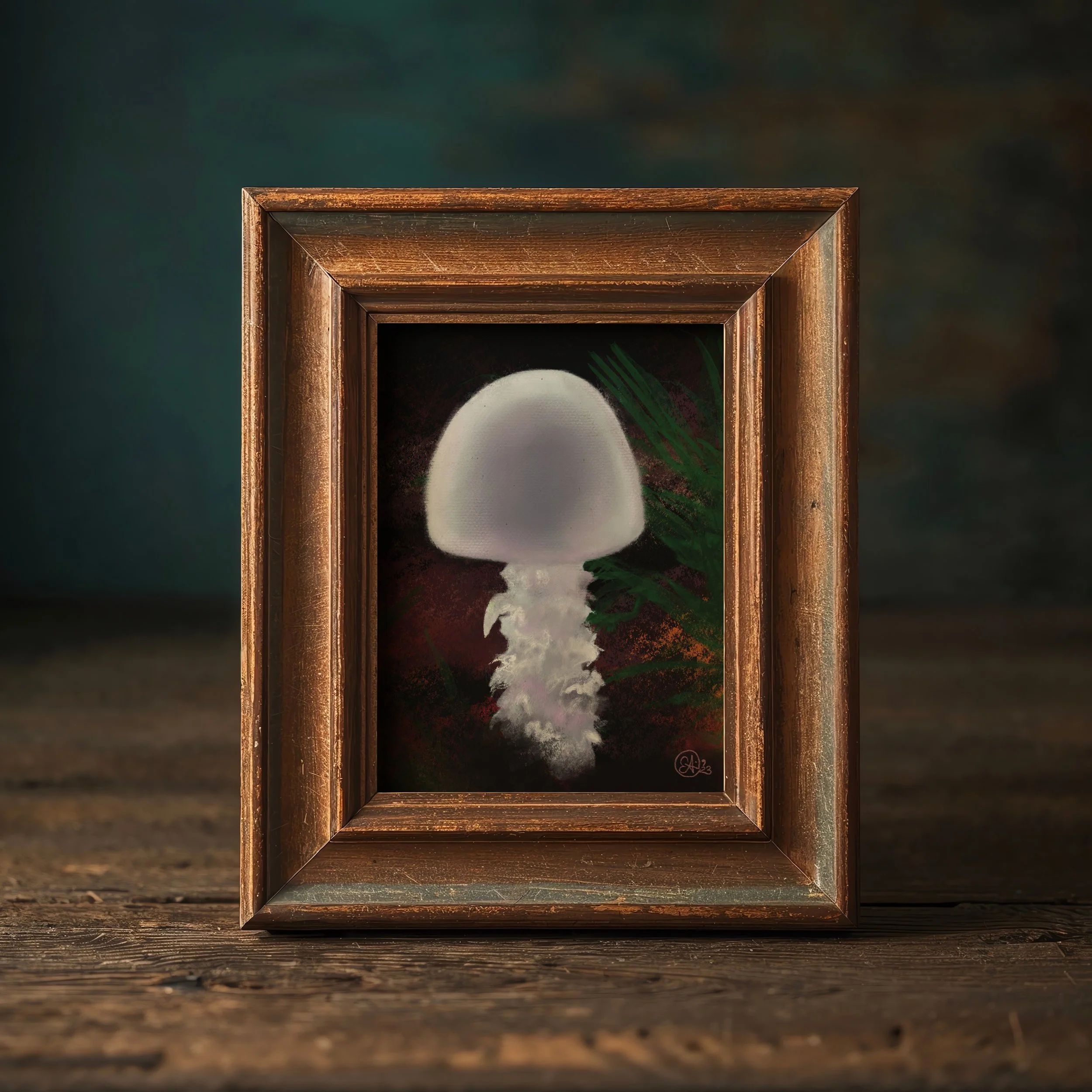 Shaggy Lace Mushroom Botanical Illustration, Magical Mystery Mushroom Series , 8"x10" Archival Art Print