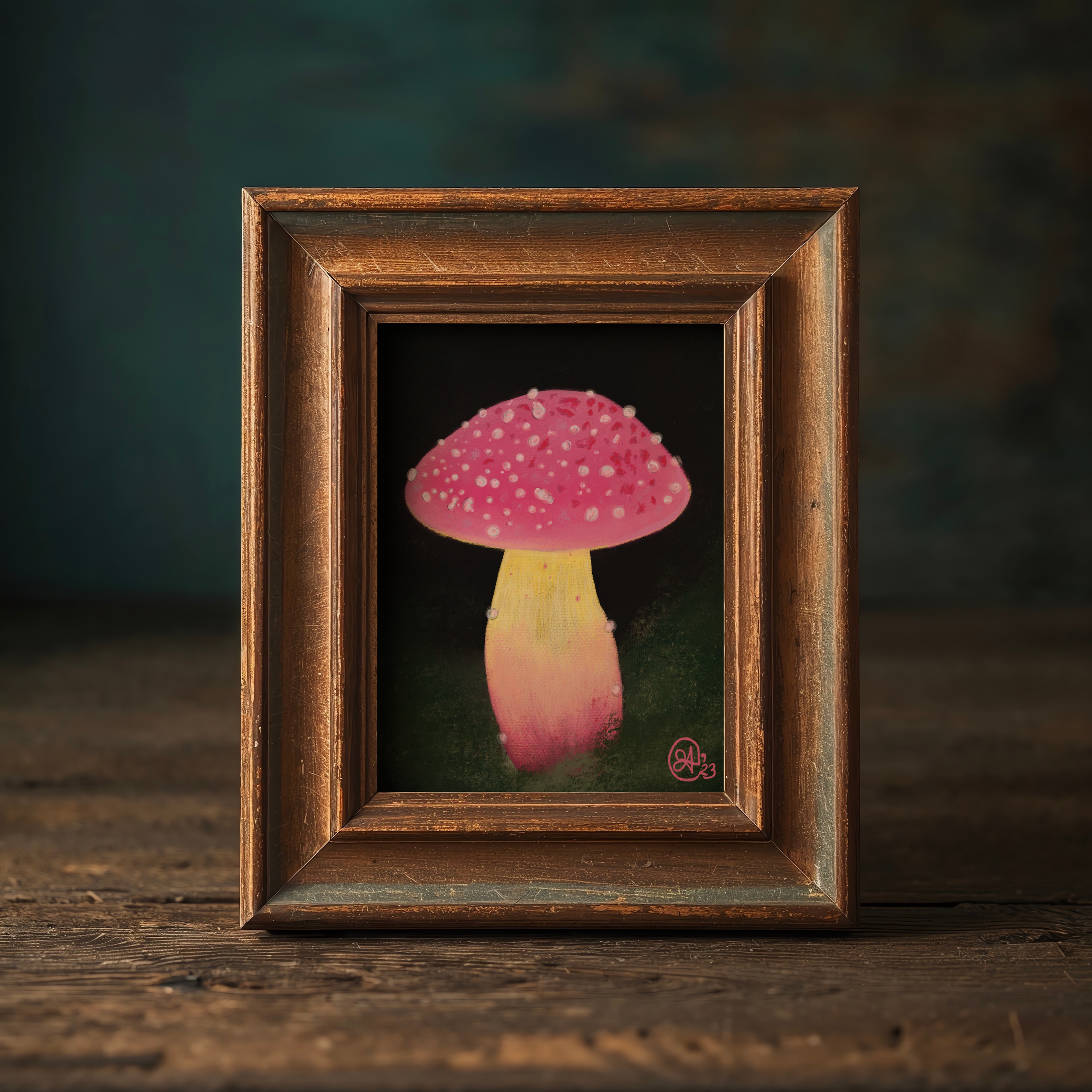 Pink Fairytopia Mushroom, Magical Mystery Mushroom Series , 8"x10" Archival Art Print