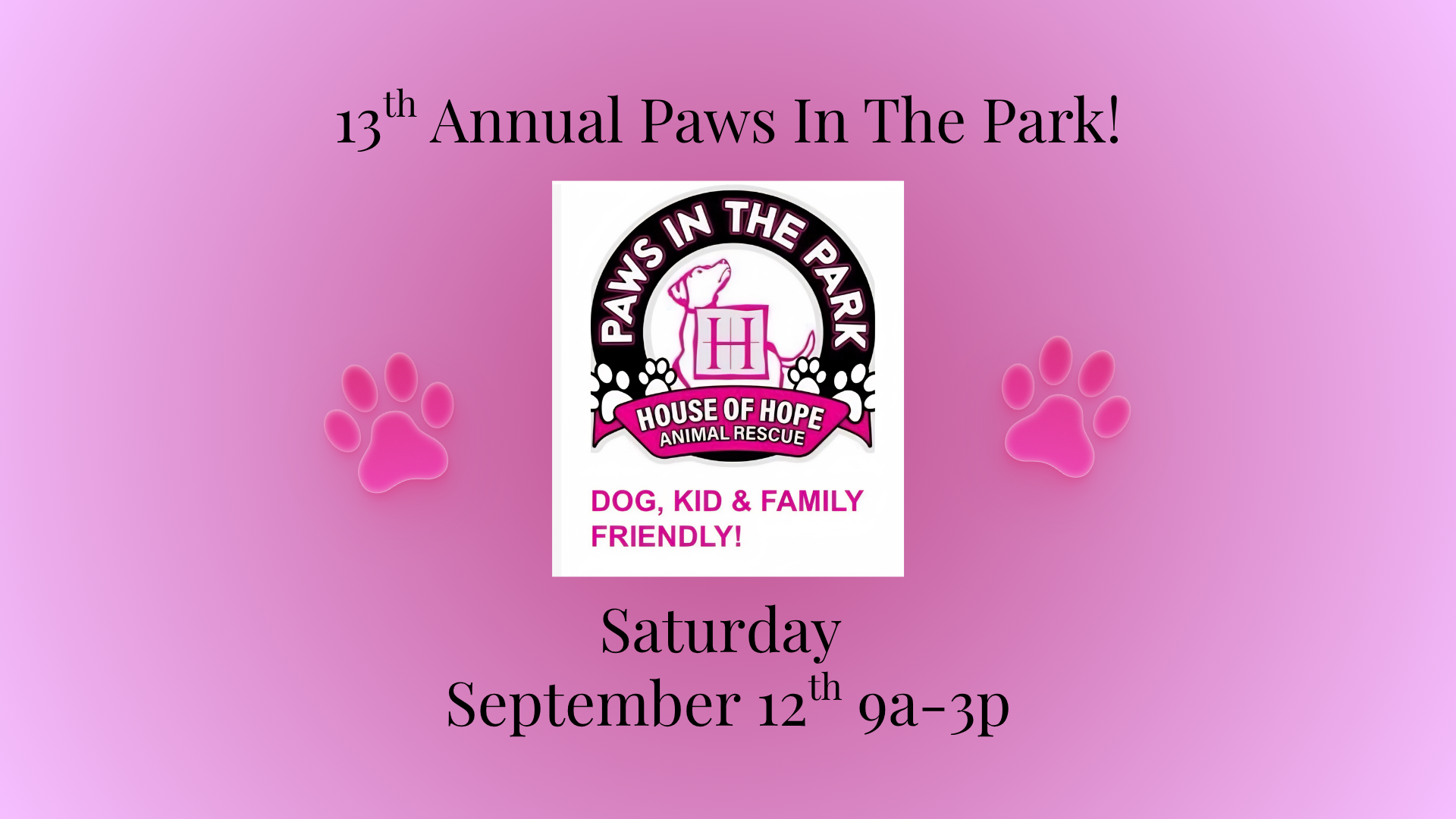 TBD -Paws In The Park