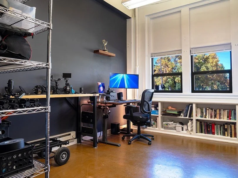 Hey, look! My own space! Over the summer, I moved into my own office + production studio at @theemerson_mt. I&rsquo;ve wanted something like this for a long time. In this space, I can do my work &mdash; writing, making videos, taking pictures &mdash;
