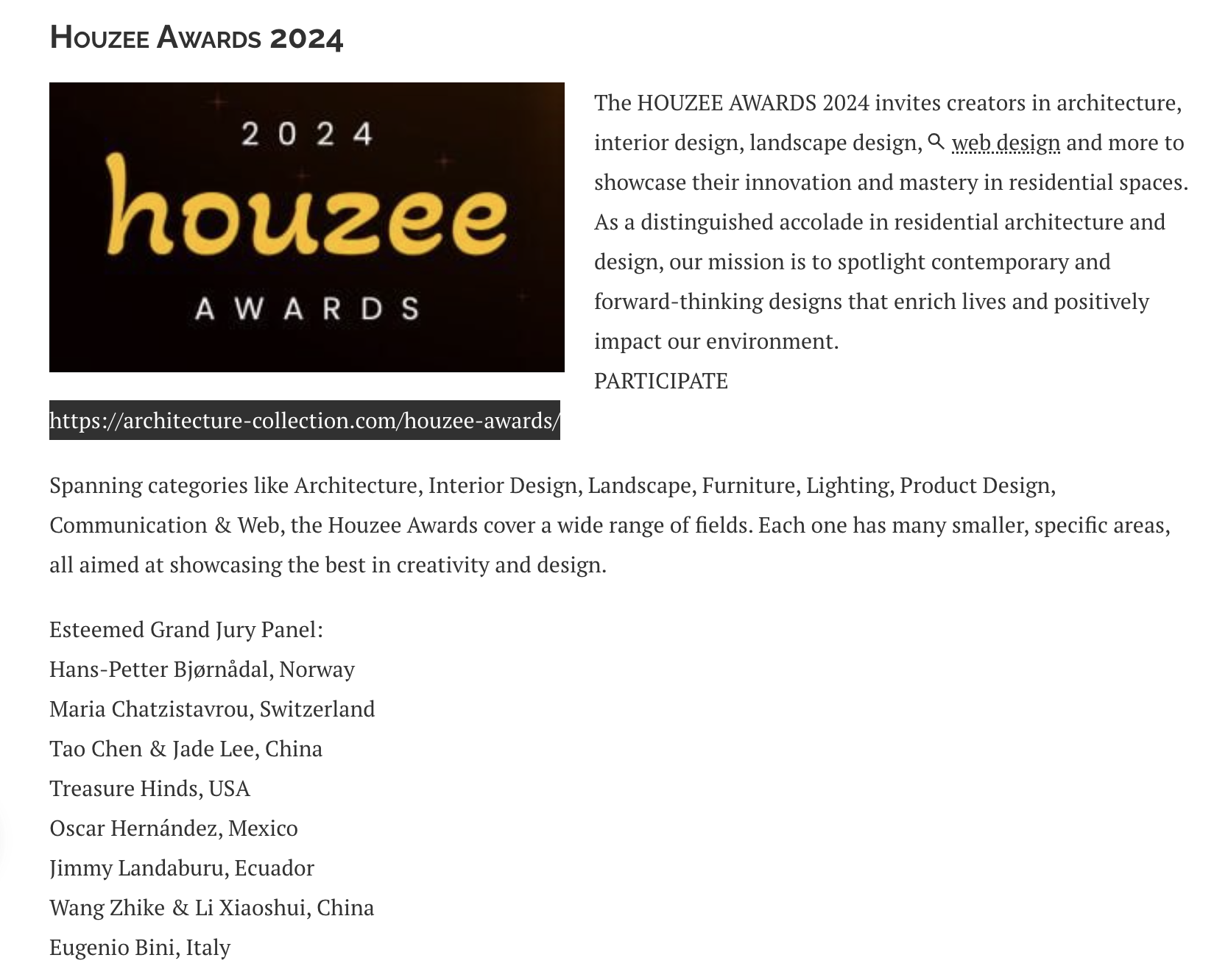JIMMY LANDABURU GRAND JURY HOUZEE AWARDS 2024