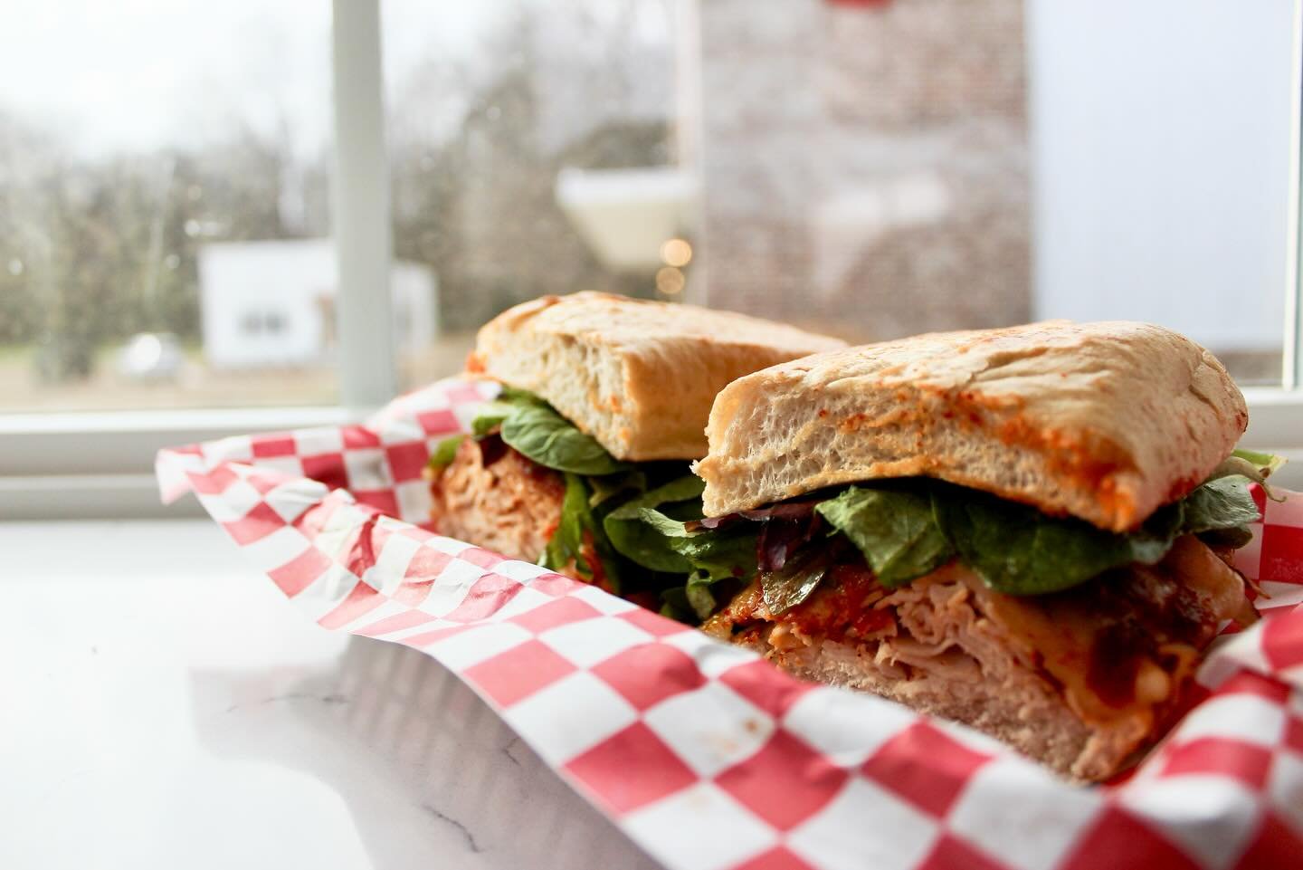 The Red Bird
&mdash; Cajun Turkey, sun-dried tomato pesto, mozzarella, &amp; spring mix on a toasted baguette.

Need a pick-me-up before the winter storm? Let this crowd favorite remind you of brighter, warmer days to come. 

Offbeat&rsquo;s deli is 