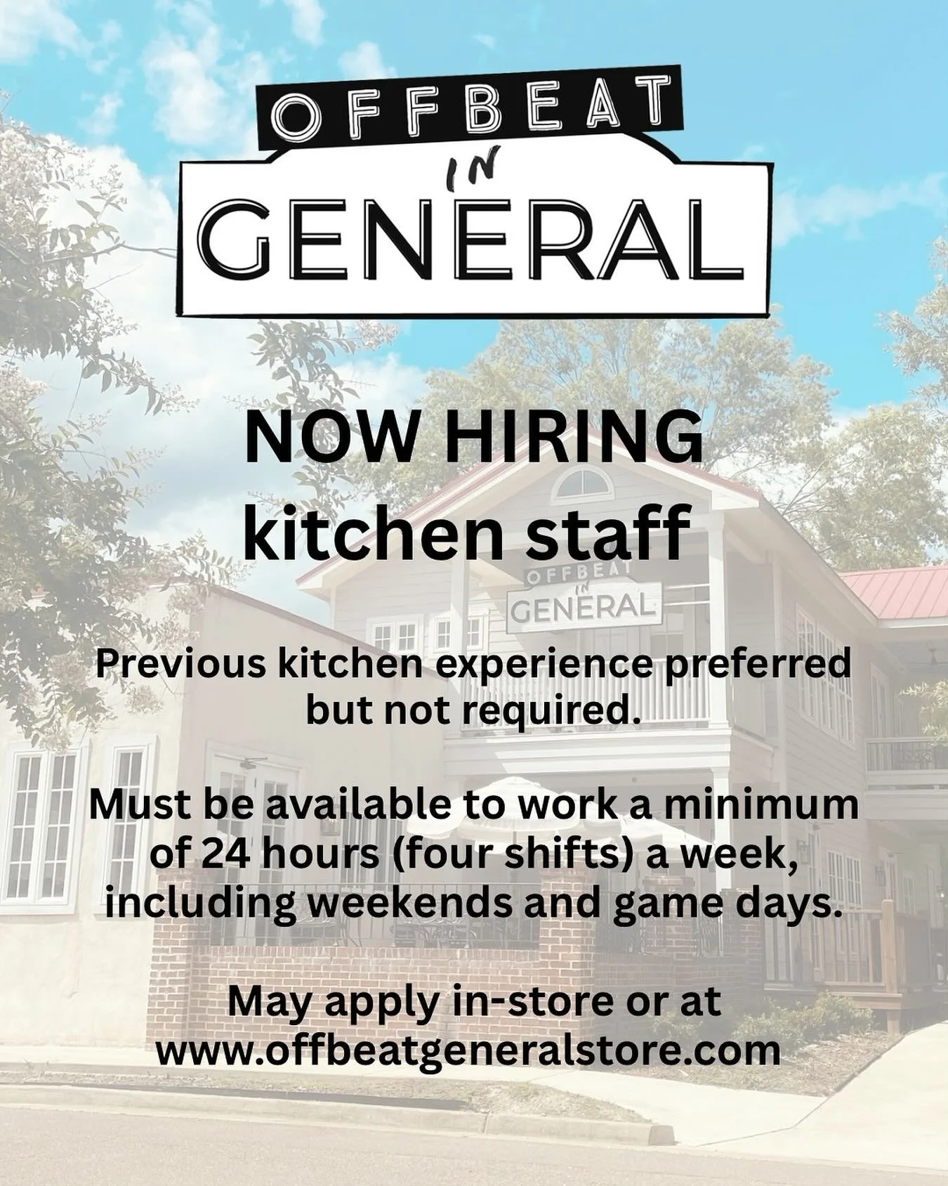 Come join our team!