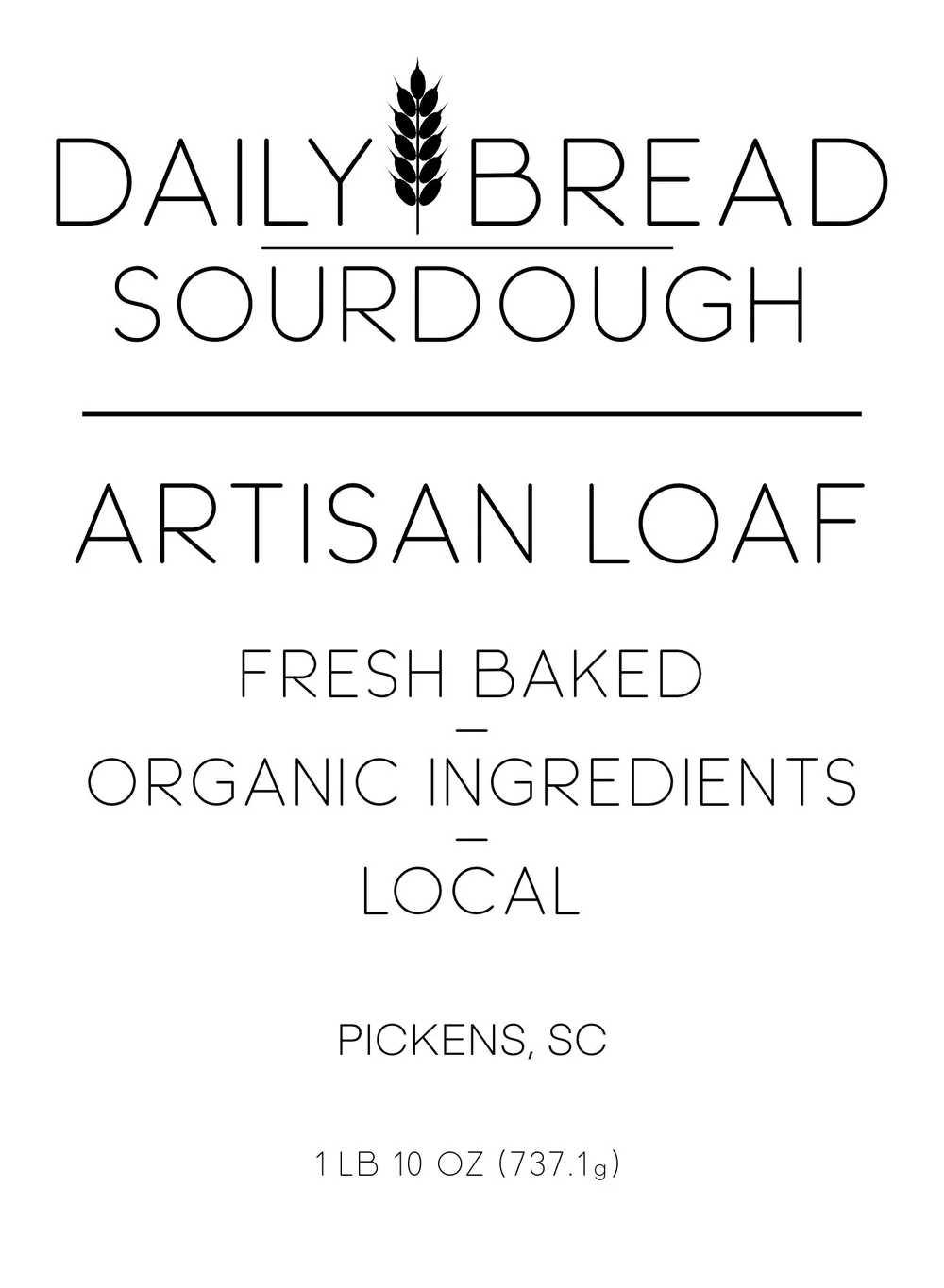 Daily Bread Sourdough