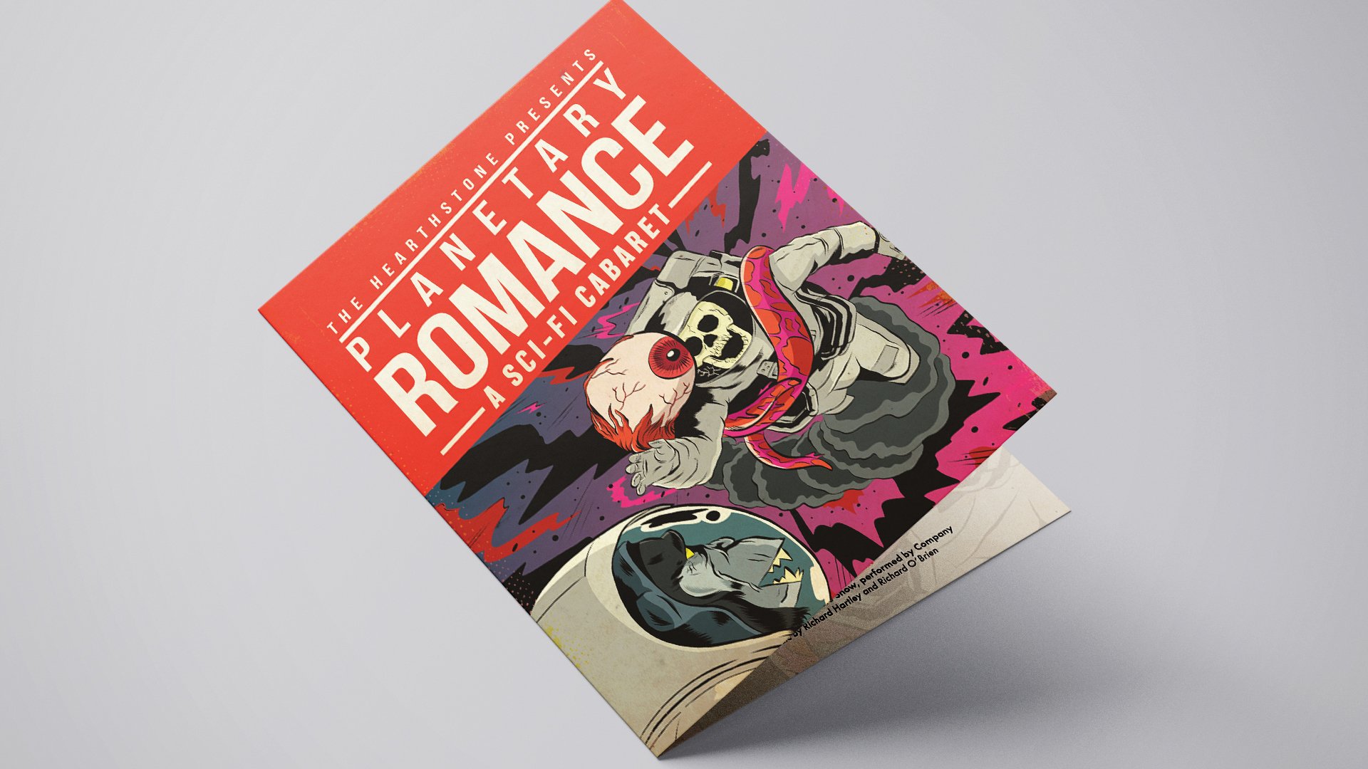 Hearthstone Theatre Program Design Illustration Planetary Romance