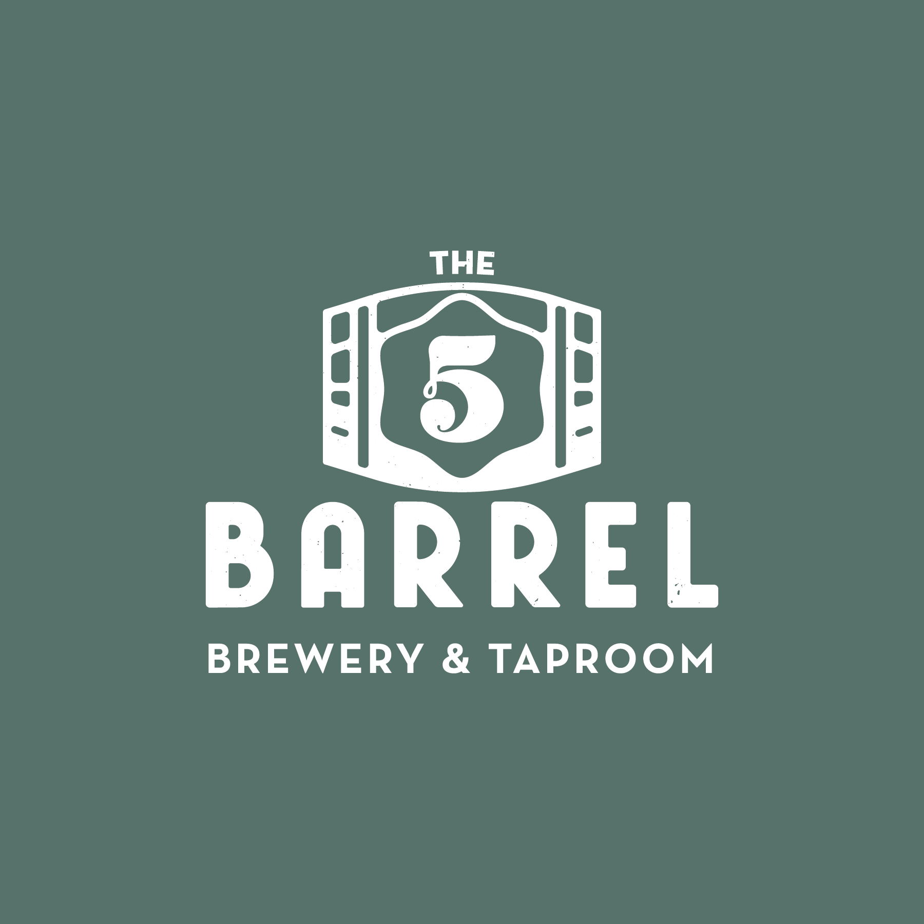 5 Barrel Brewery Taproom Logo design Branding Visual ID