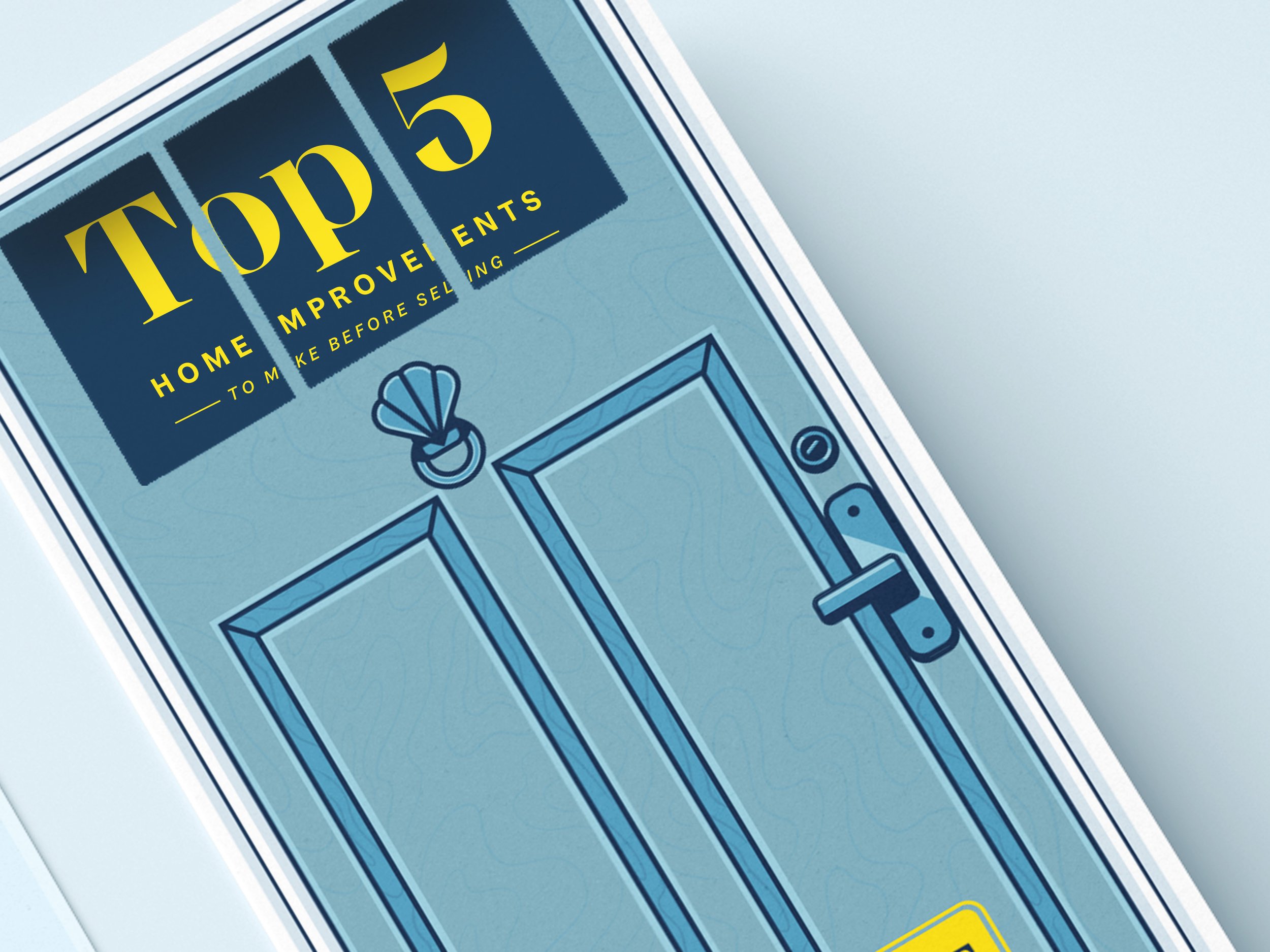 Realty Direct Mail Infographic House Illustration Home Improvement