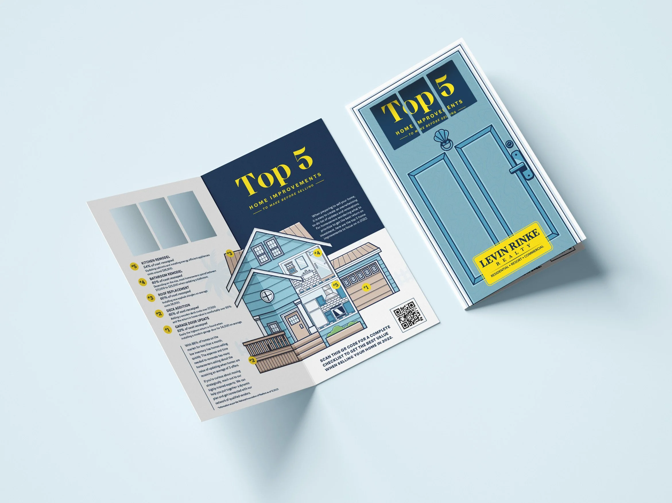 Realty Direct Mail Infographic House Illustration Home Improvement