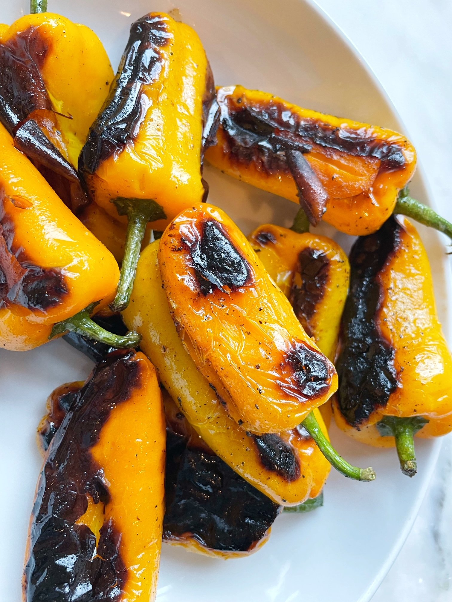 Charred Sweet Peppers