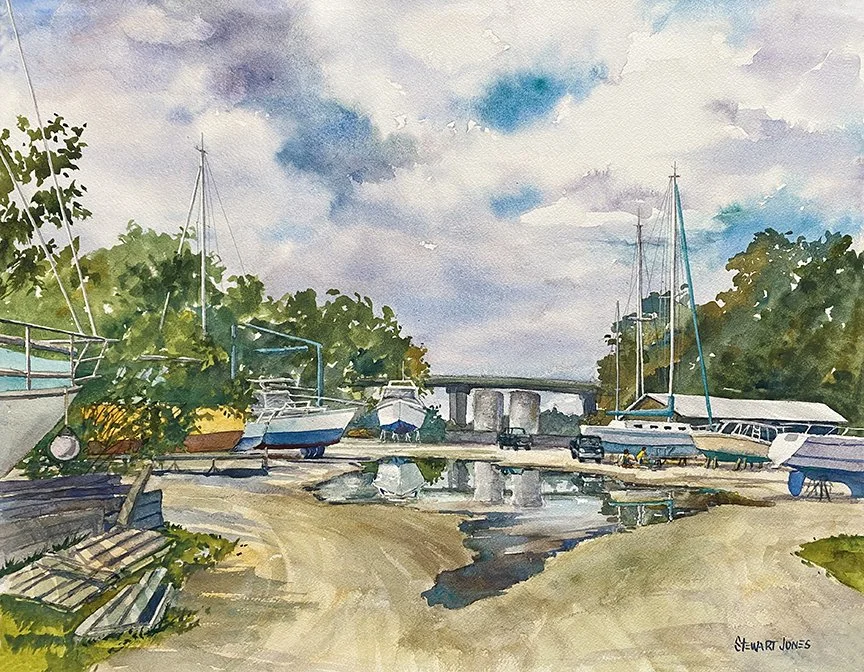 Boats At Marina BM0922 16x20sm.jpg