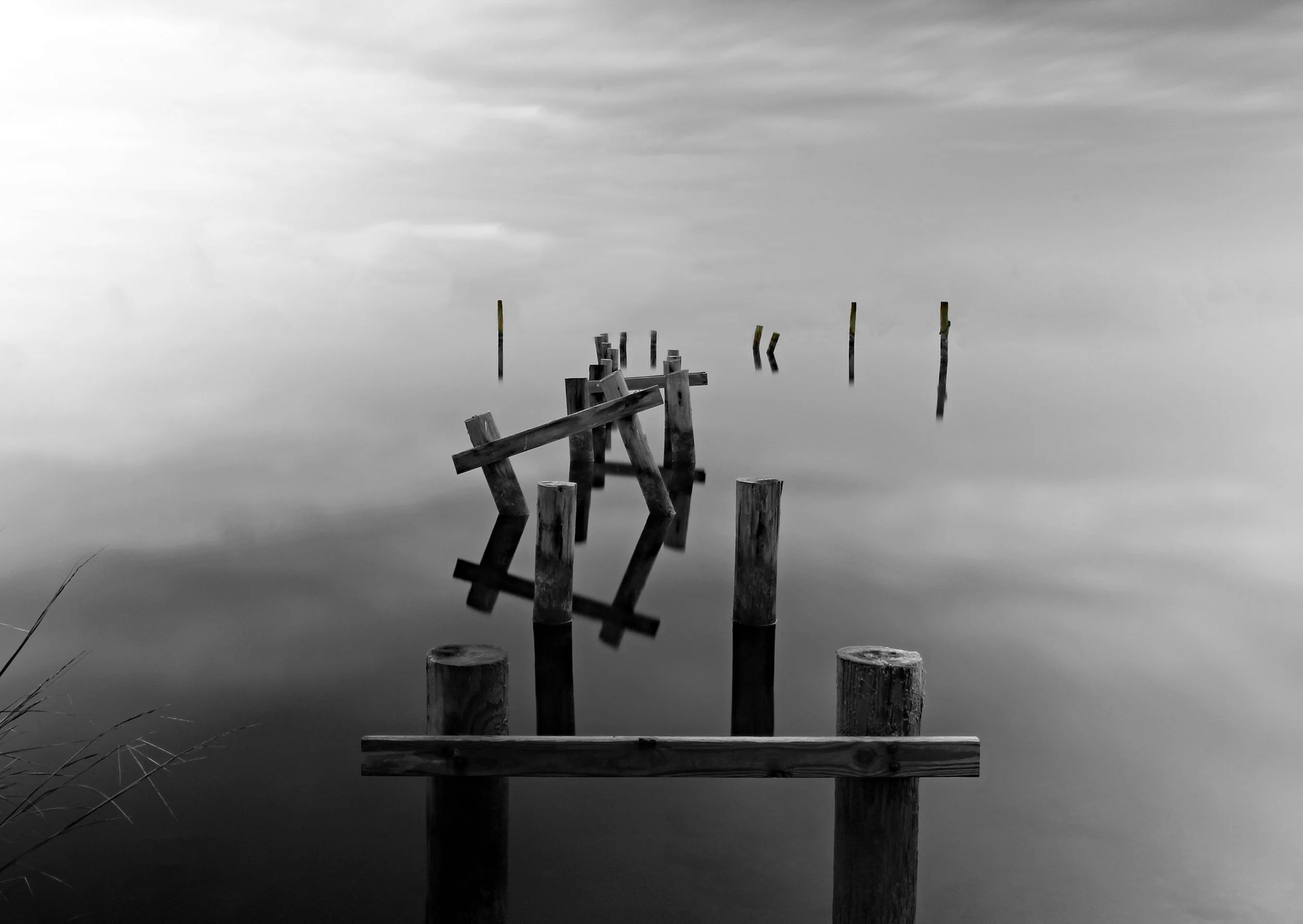 Scott Burdick; Ruins of the Halifax; Photography; 16x20; I made this surreal black and white photo while out looking for some creative photography ideas.; $150