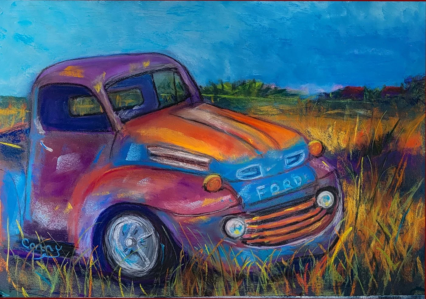 Constance Dempsey; Pappy's Old Reliable; Pastel; $195