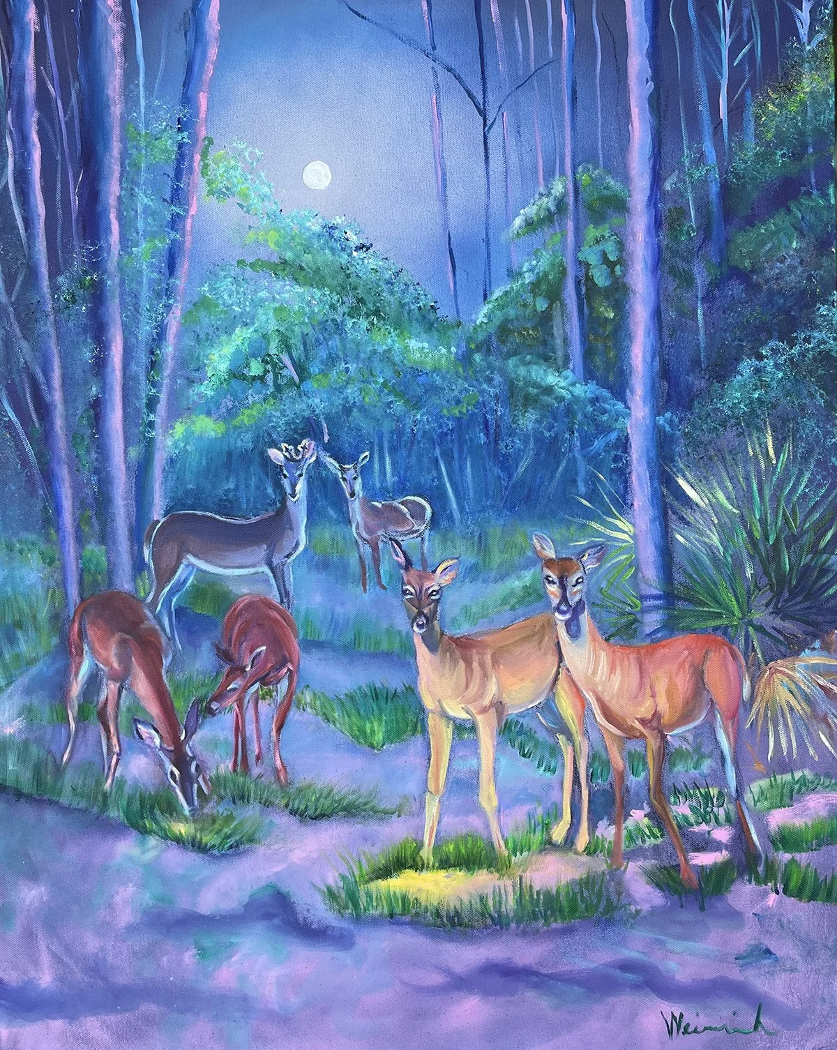 Jaymee Weinreich Vistitors in Whispering Pines 24 x 30.jpg
