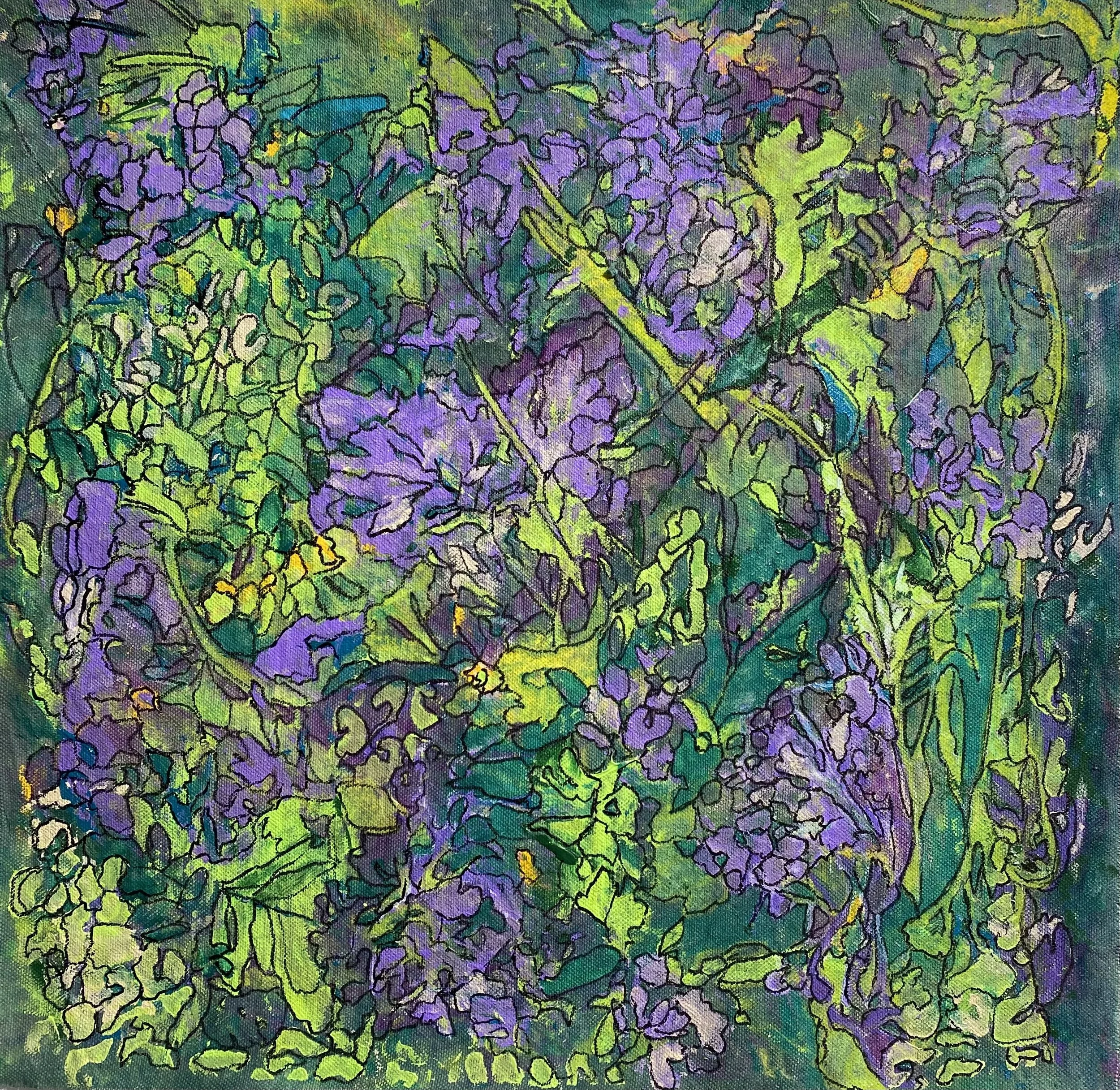 LaPrall_Wild Wisteria_21 x 21_Acrylic on Raw Canvas.jpg