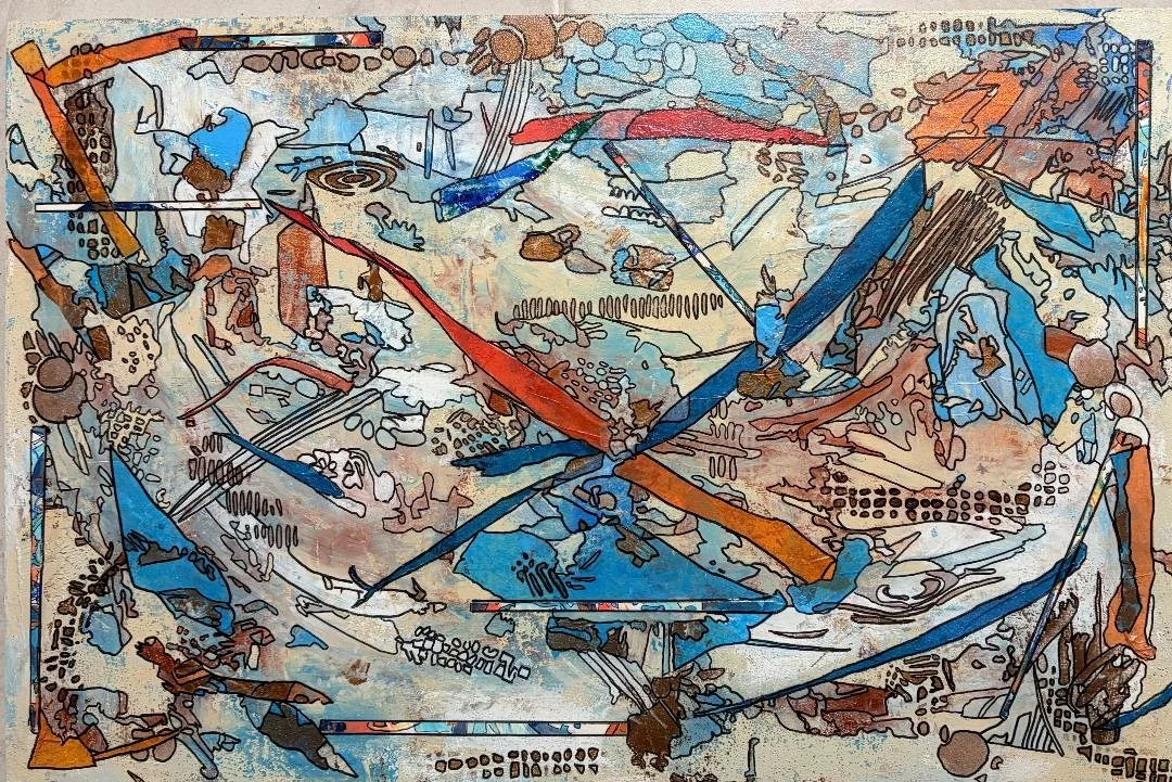 S LaPrall_Fractured Vortex_Acrylic Collage_15 x 23.jpg